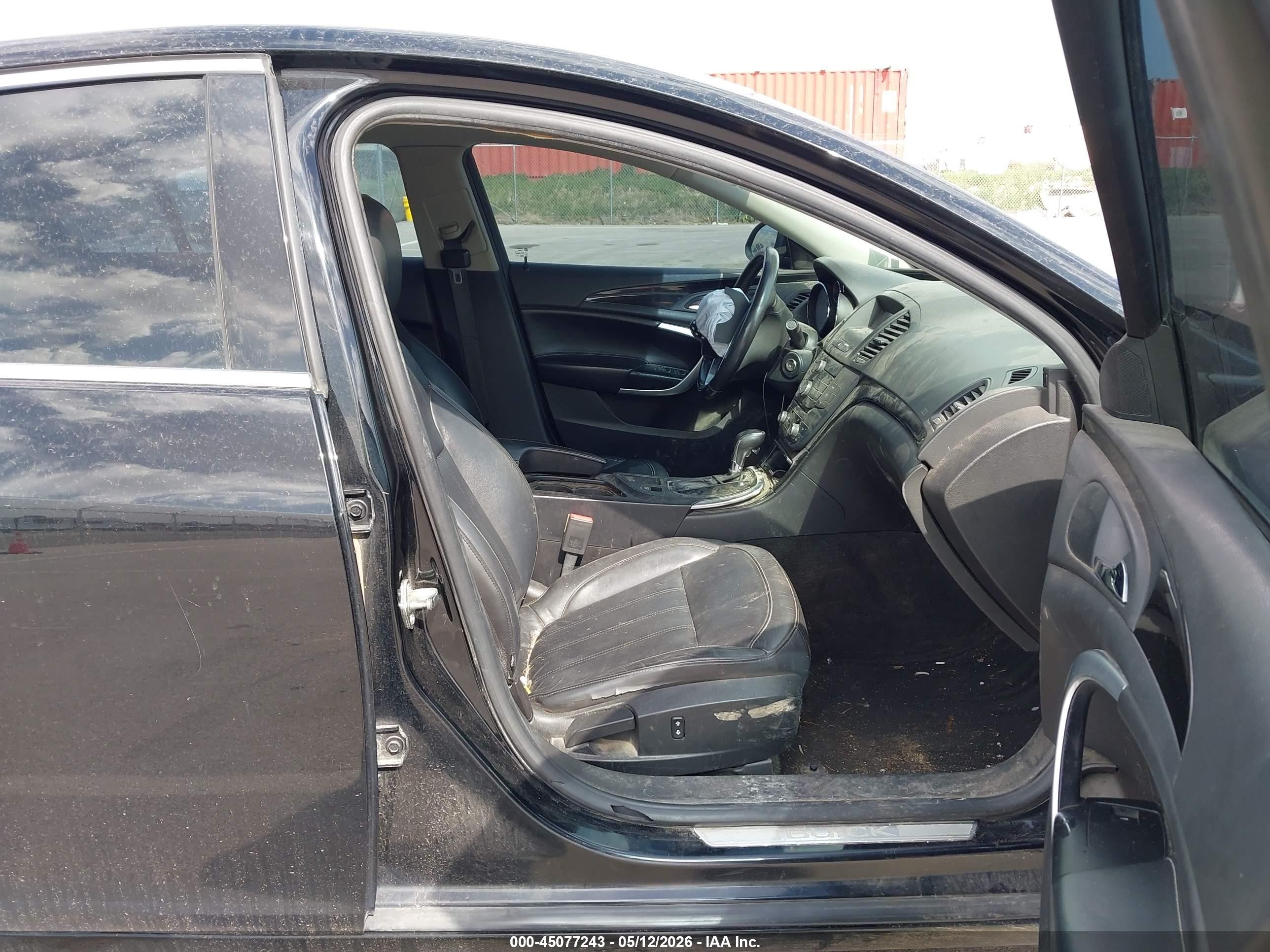 2012 Buick Regal   Black vin: 2G4GR5EK0C9109317