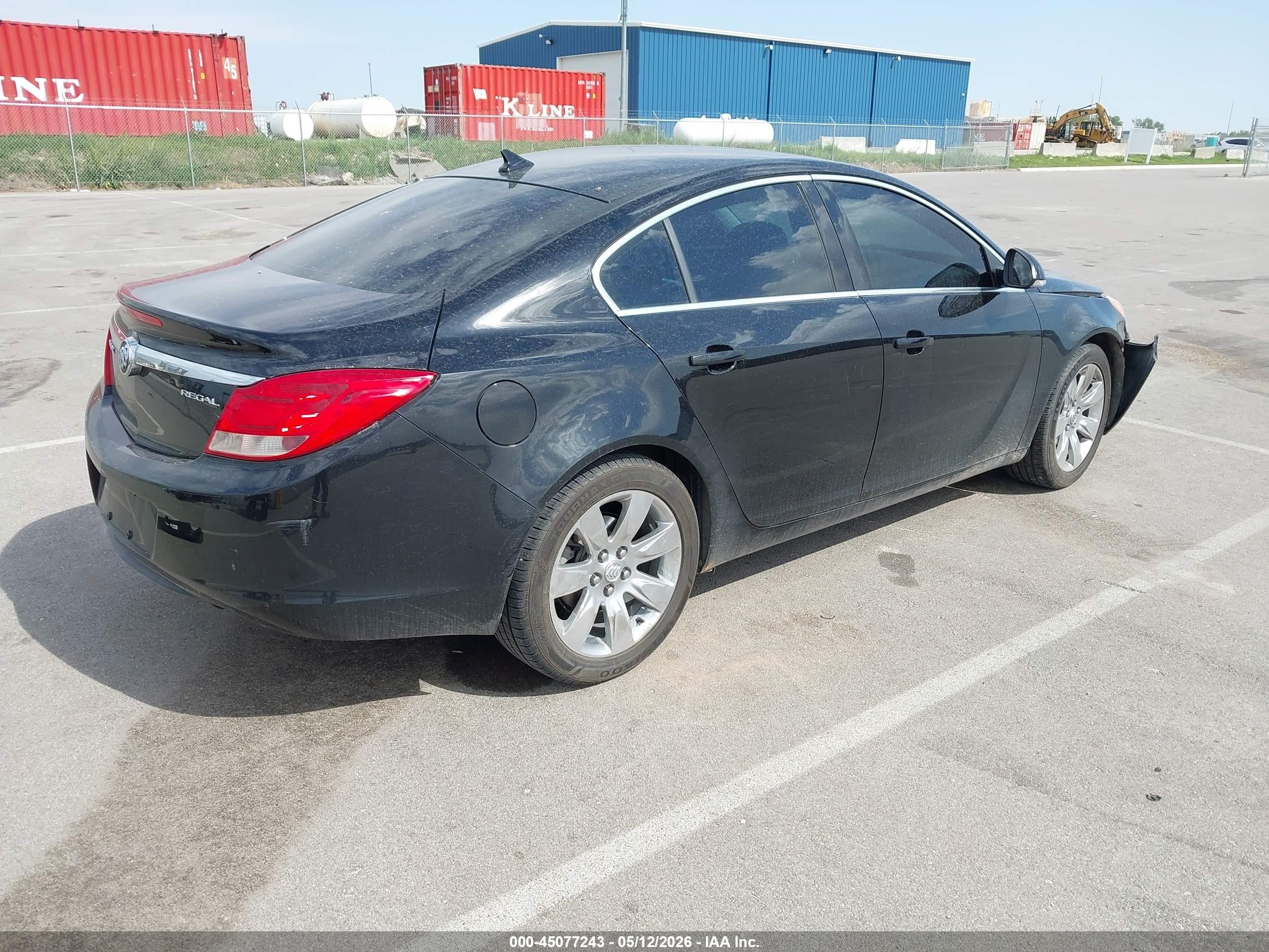 2012 Buick Regal   Black vin: 2G4GR5EK0C9109317