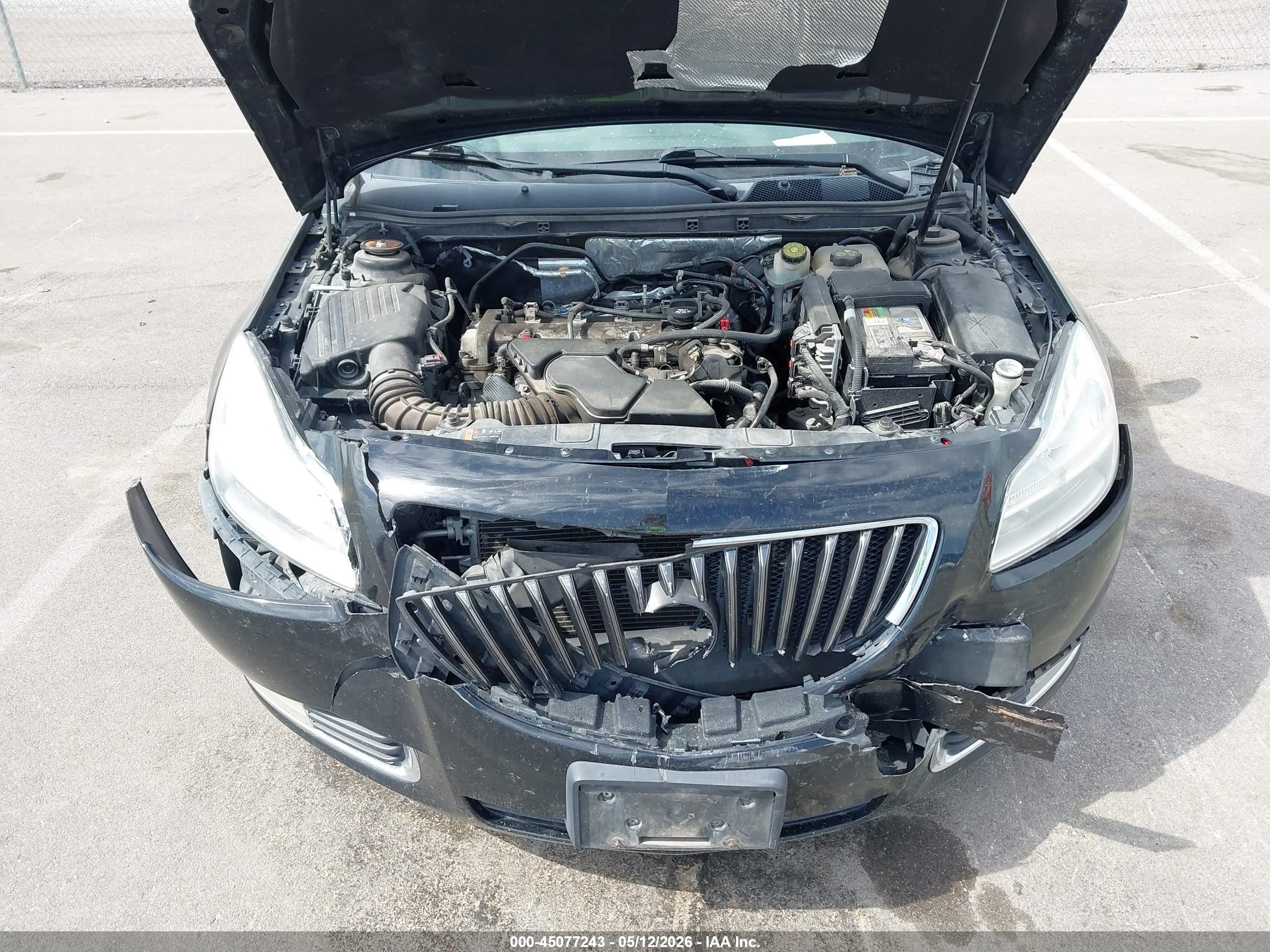 2012 Buick Regal   Black vin: 2G4GR5EK0C9109317