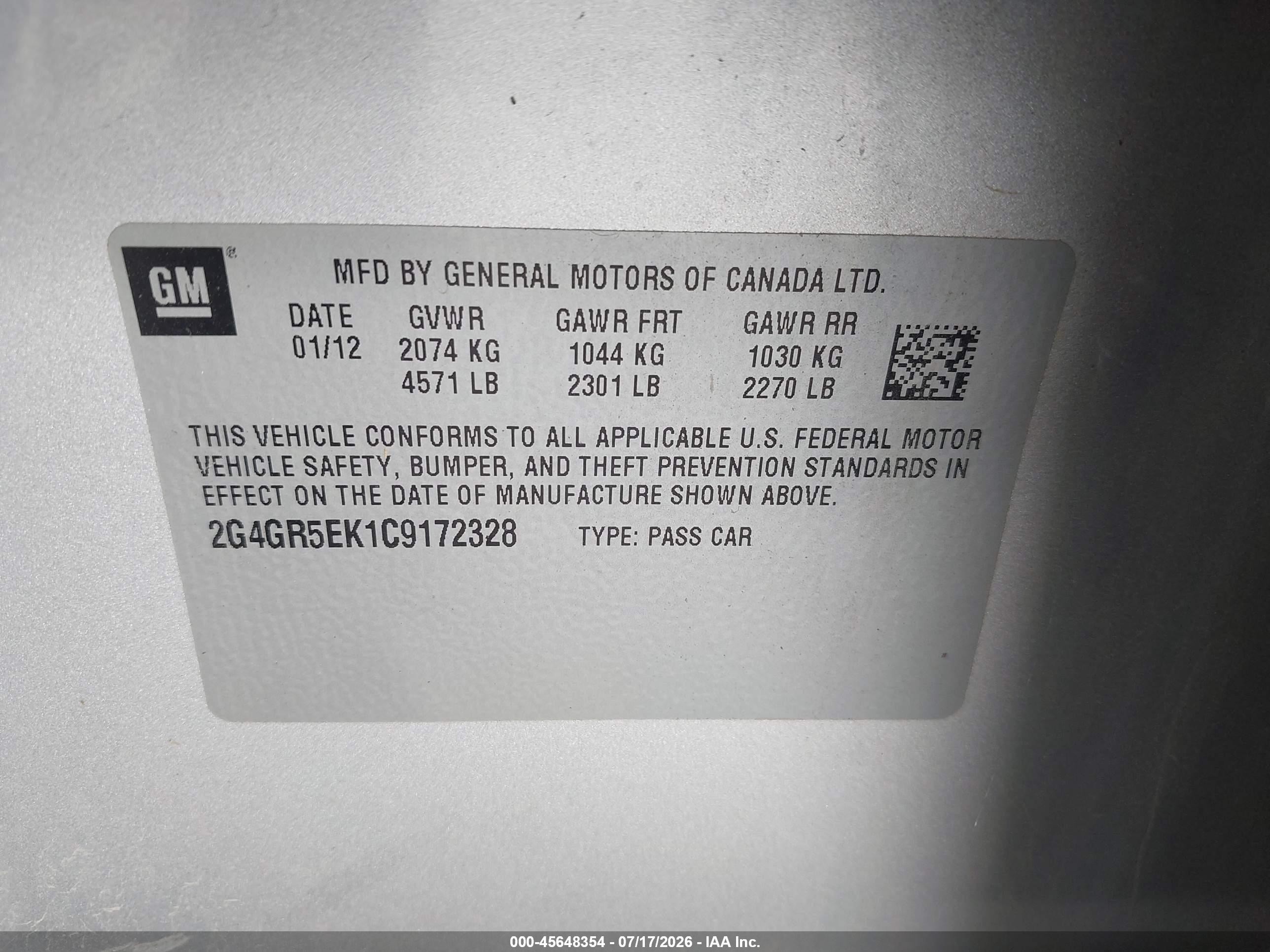 2012 Buick Regal   Silver vin: 2G4GR5EK1C9172328