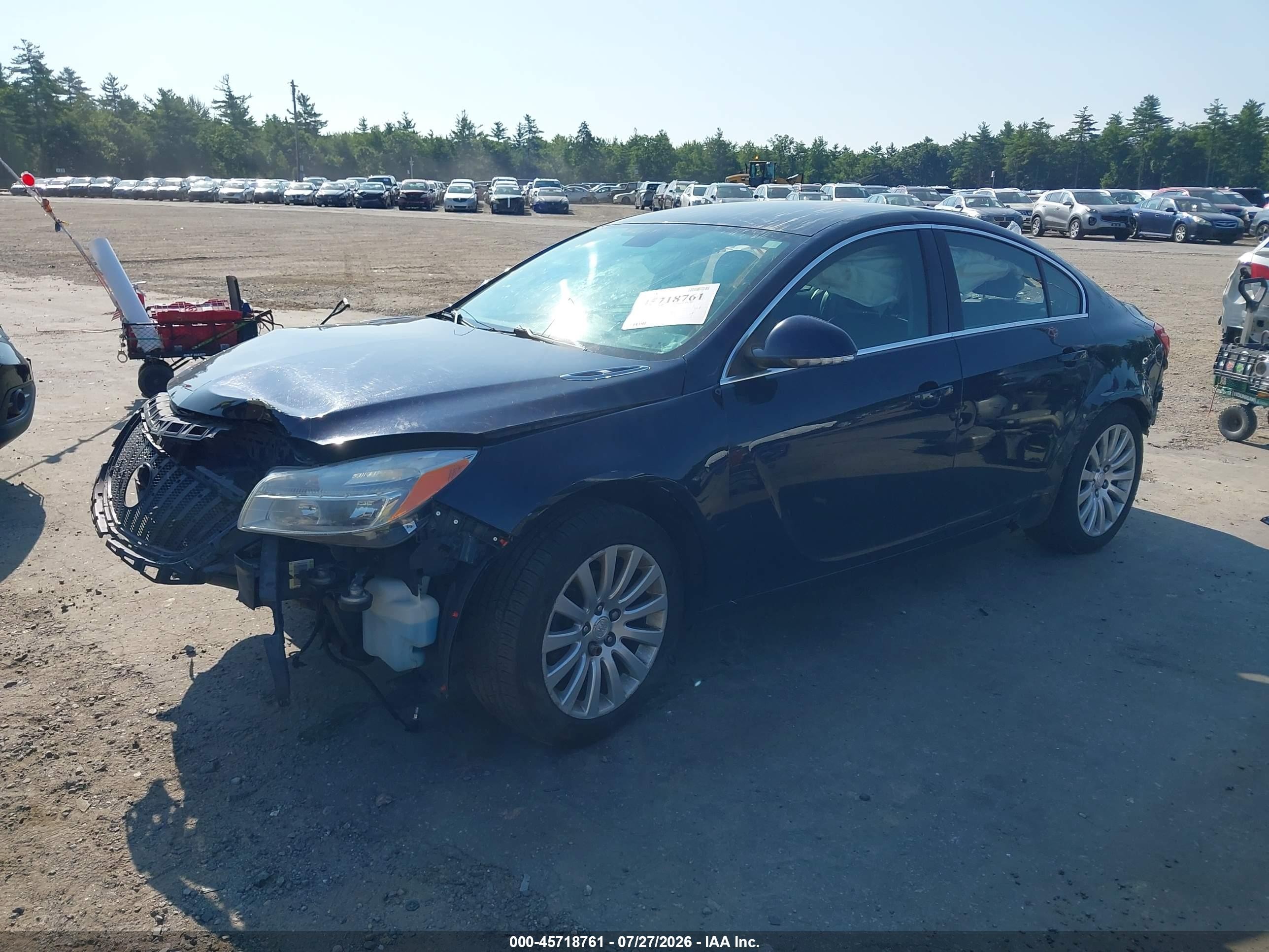 2012 Buick Regal   Black vin: 2G4GR5EK2C9136566