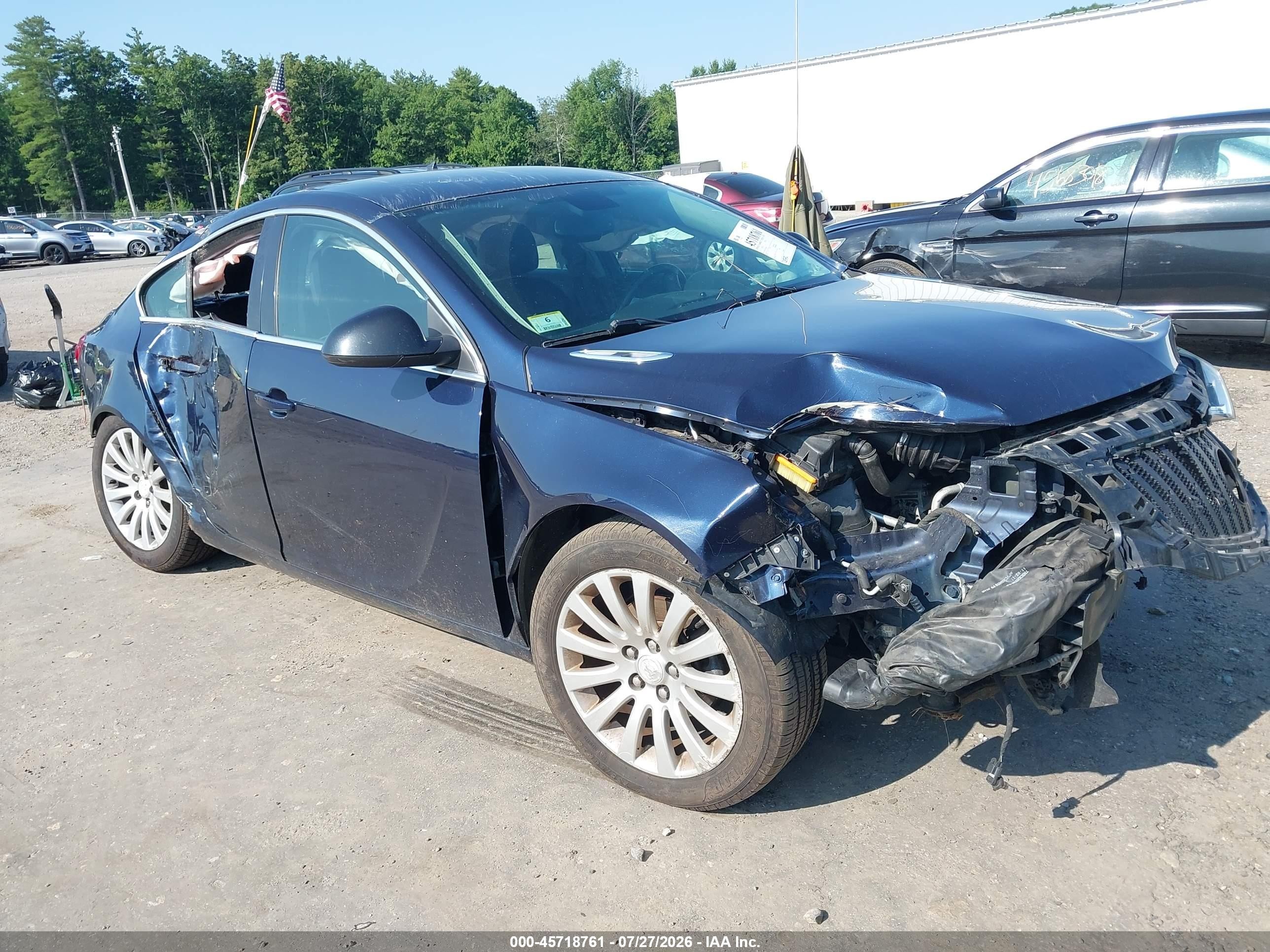 2012 Buick Regal   Черный vin: 2G4GR5EK2C9136566
