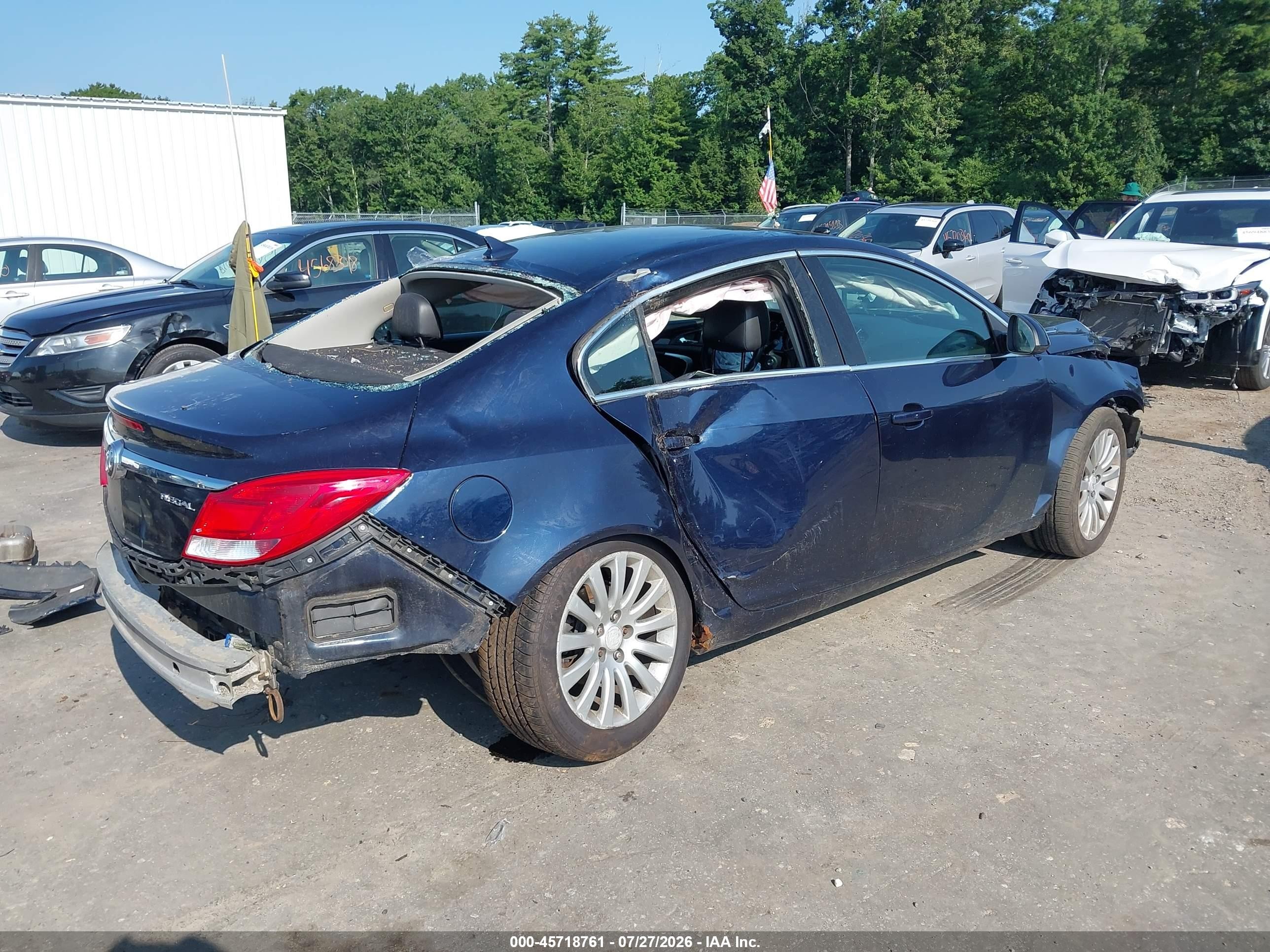 2012 Buick Regal   Black vin: 2G4GR5EK2C9136566