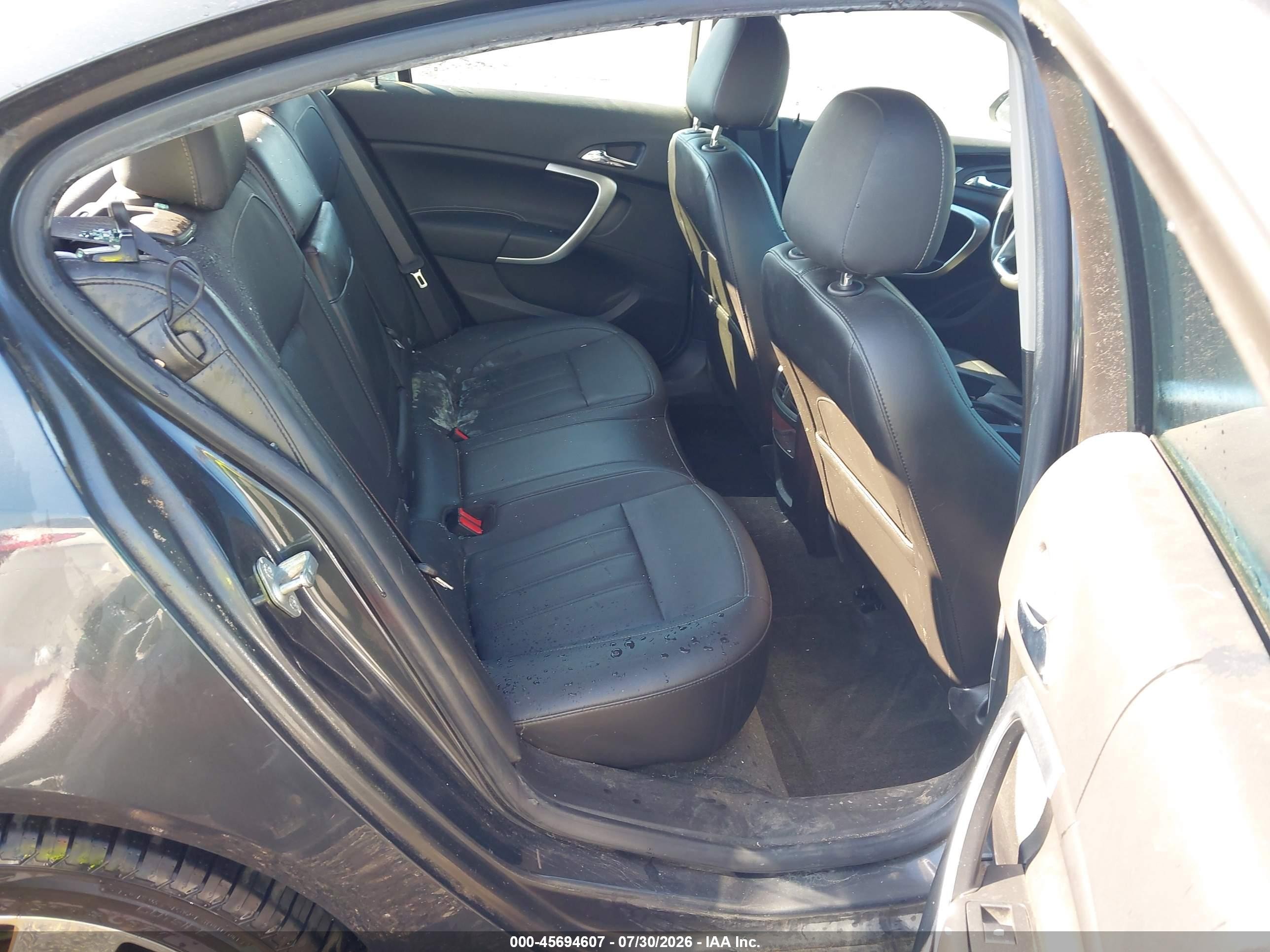 2012 Buick Regal   Black vin: 2G4GR5EK2C9151729