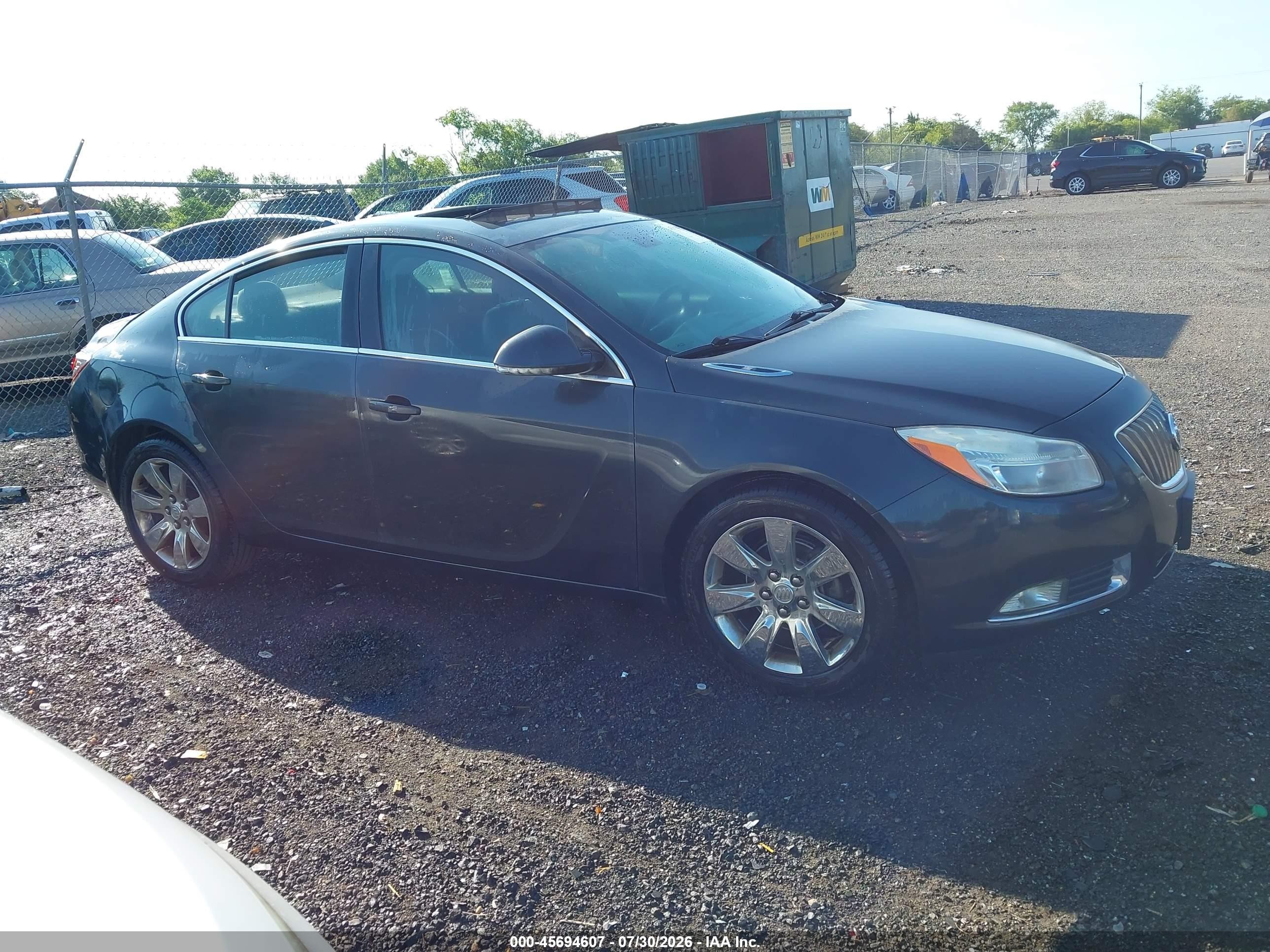 2012 Buick Regal   Black vin: 2G4GR5EK2C9151729