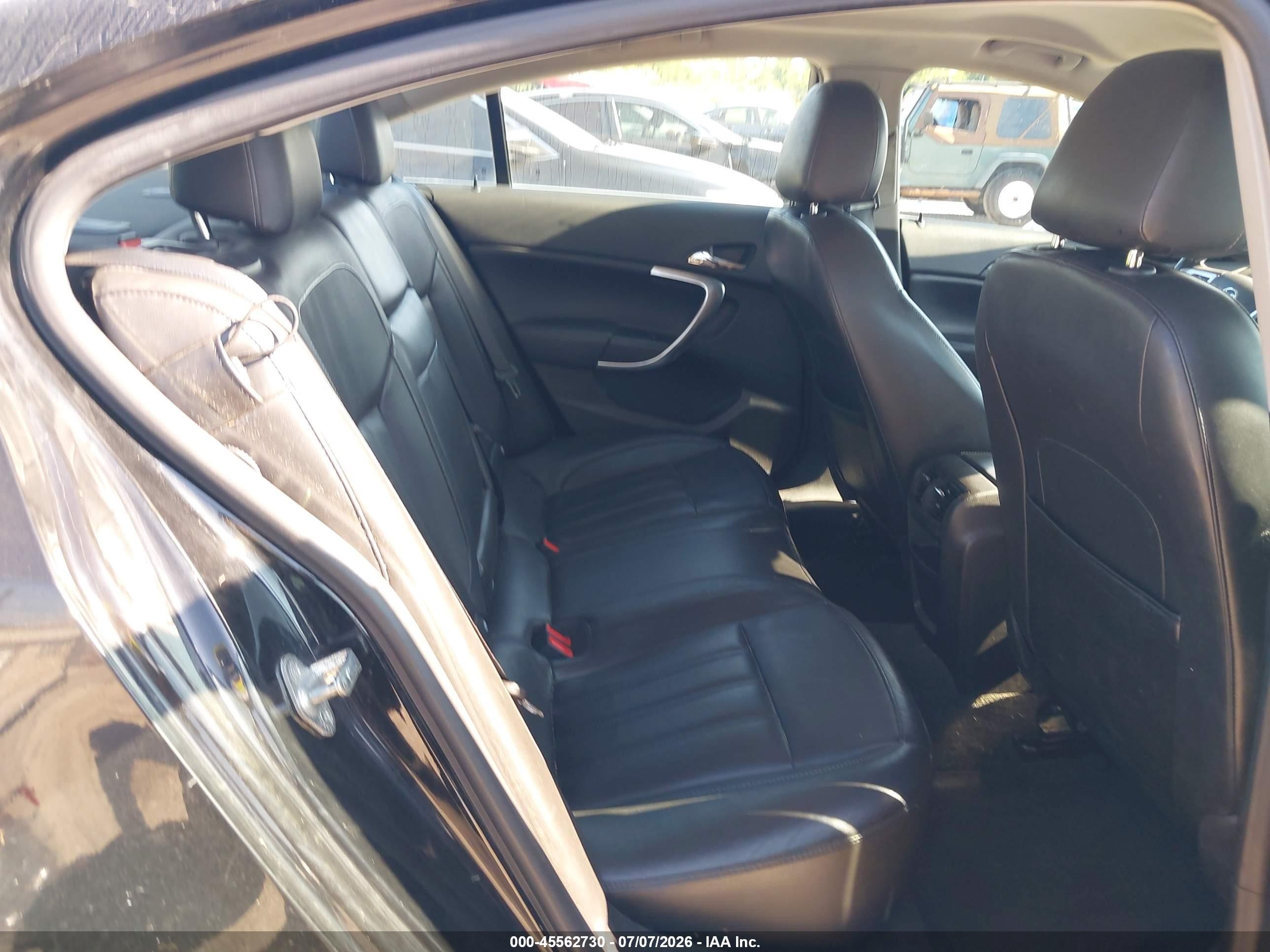 2012 Buick Regal   Black vin: 2G4GR5EK5C9107420