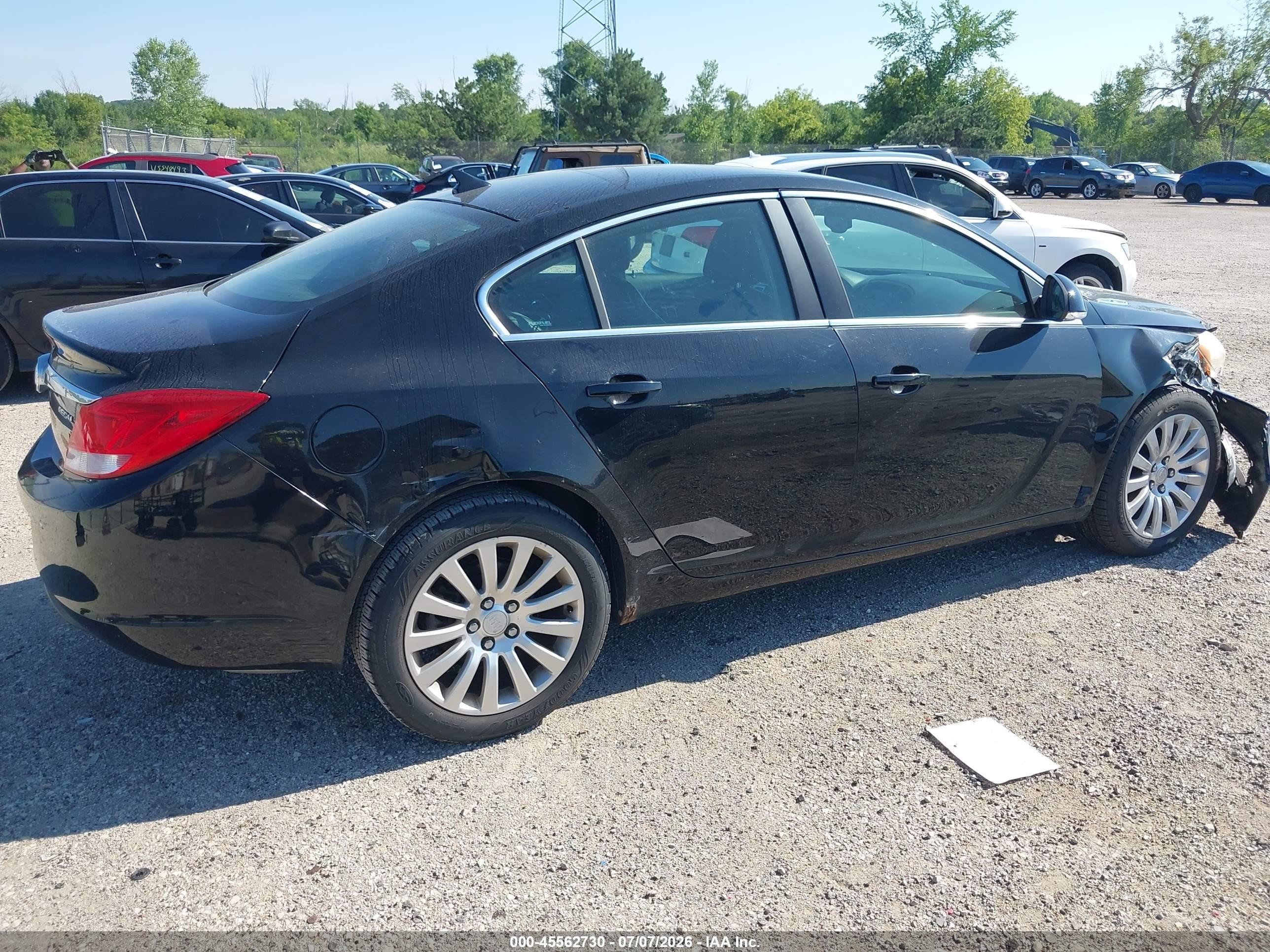 2012 Buick Regal   Black vin: 2G4GR5EK5C9107420