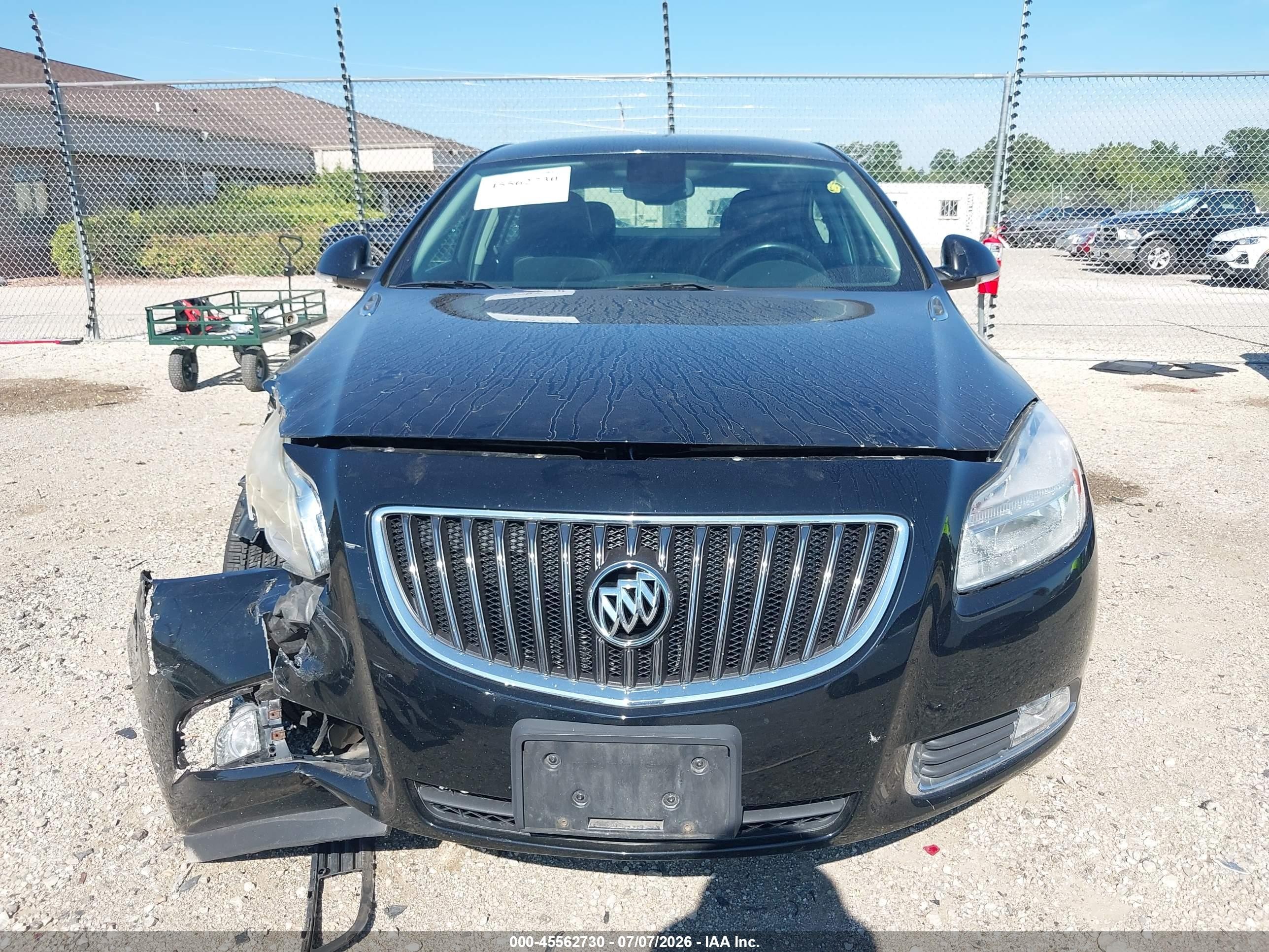 2012 Buick Regal   Black vin: 2G4GR5EK5C9107420