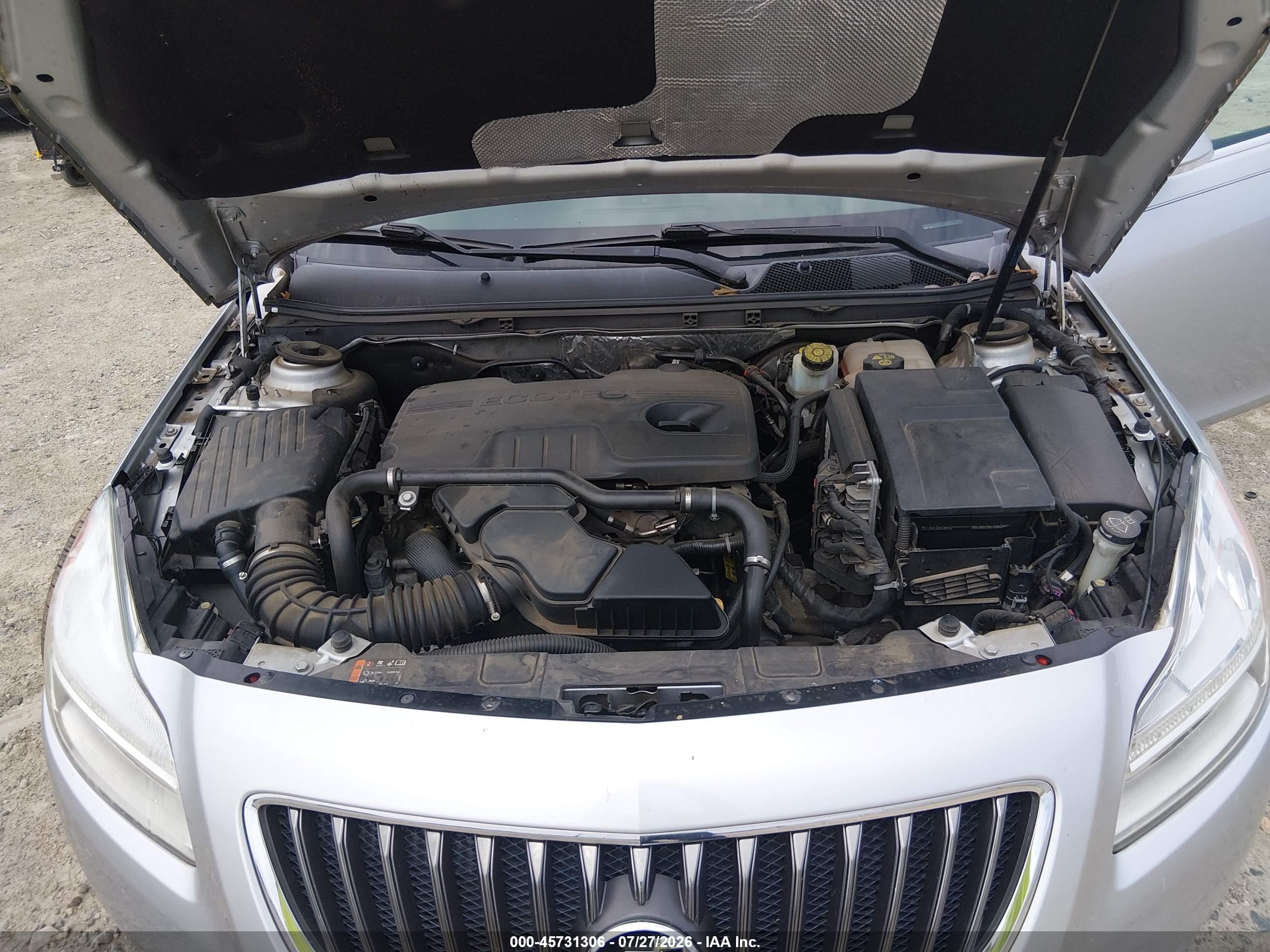 2012 Buick Regal   Silver vin: 2G4GR5EK6C9126235