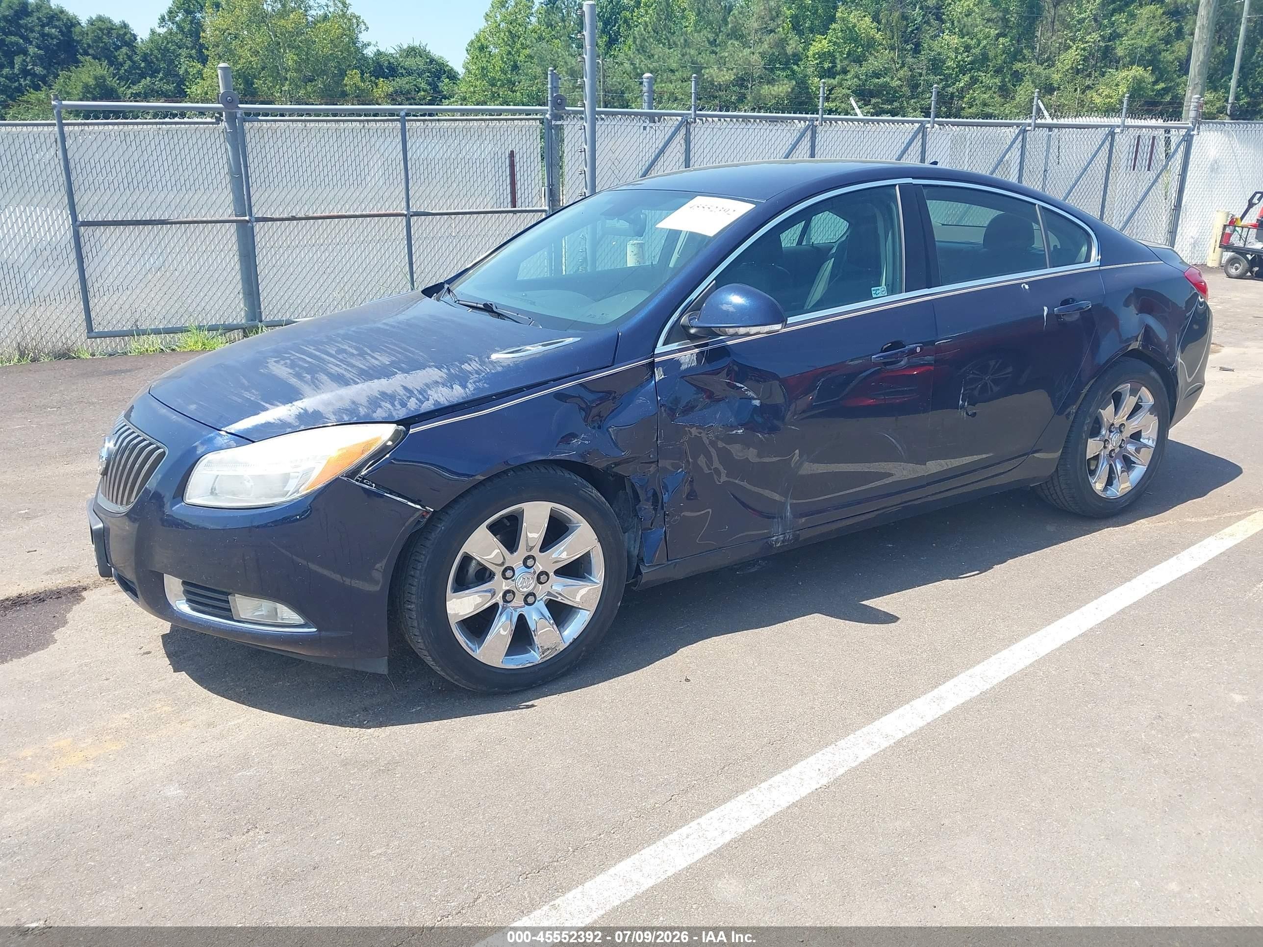 2012 Buick Regal   Dark Blue vin: 2G4GR5EKXC9154927