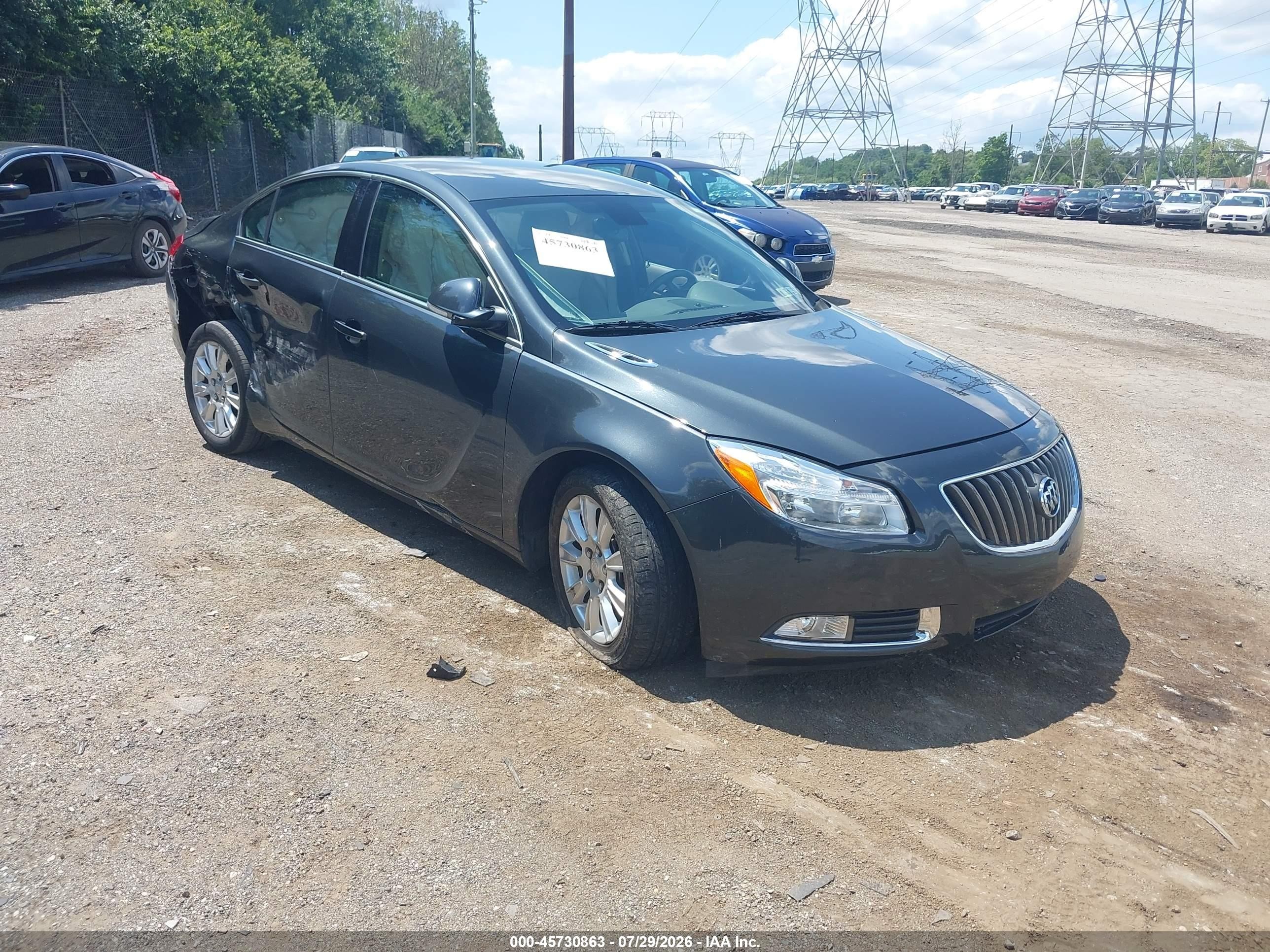 2013 Buick Regal   Серый vin: 2G4GR5ER3D9163578