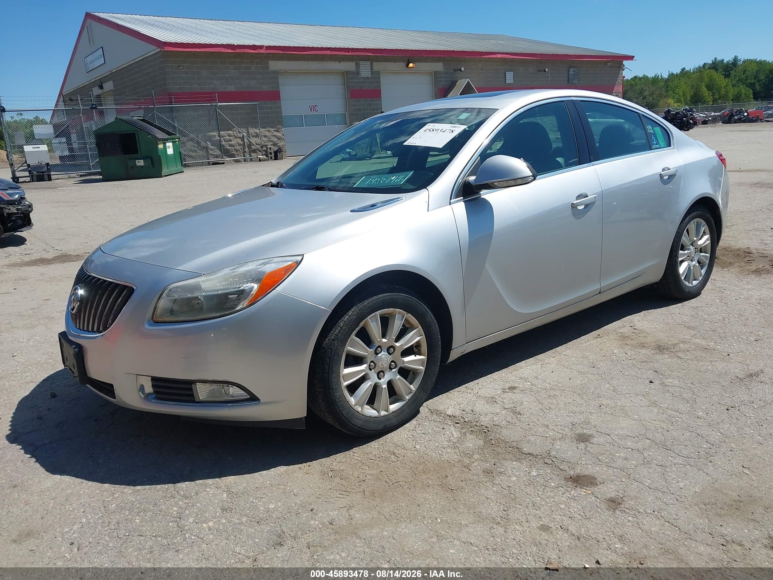 2012 Buick Regal Silver vin: 2G4GR5ER8C9215219