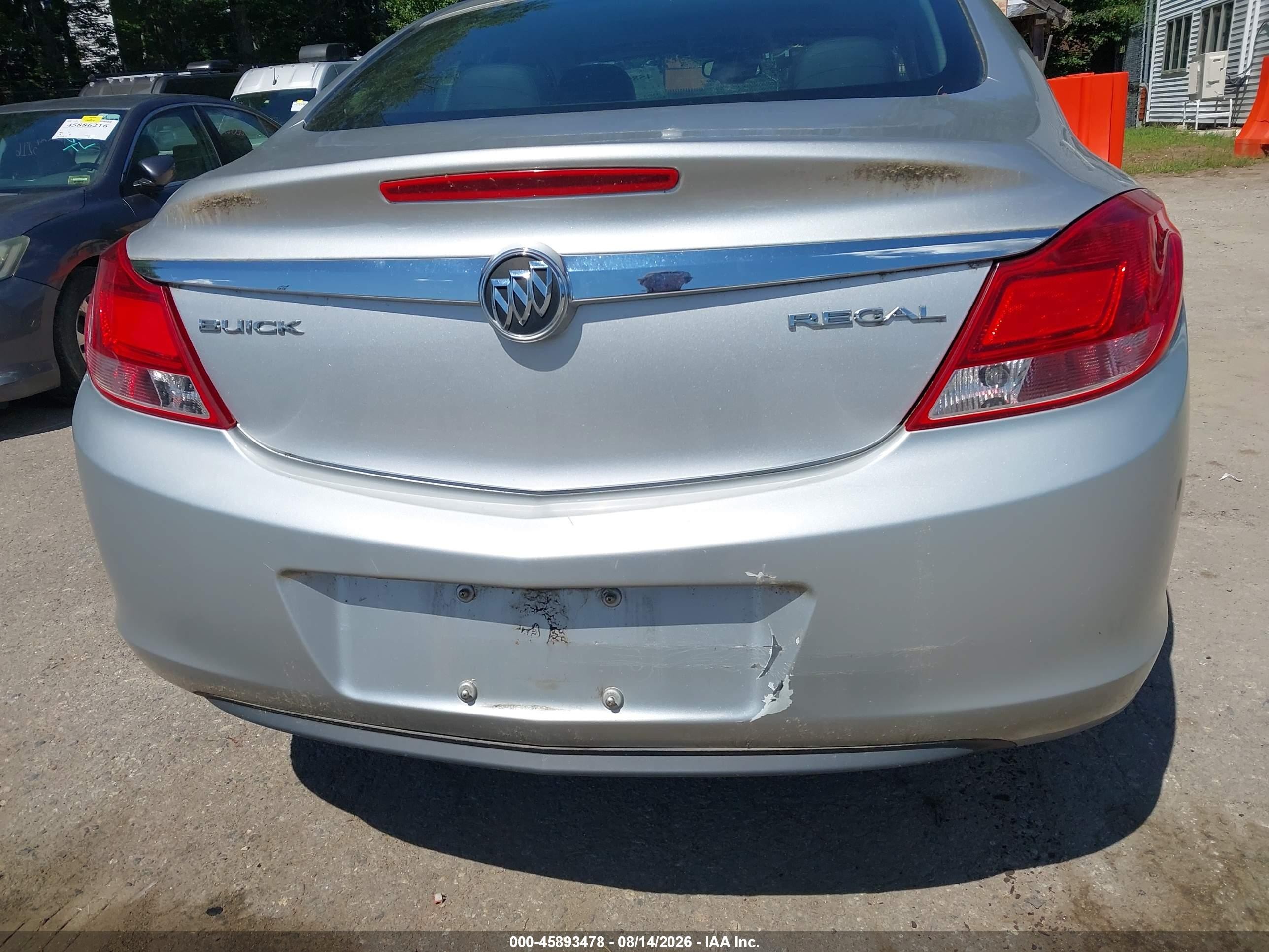 2012 Buick Regal Silver vin: 2G4GR5ER8C9215219