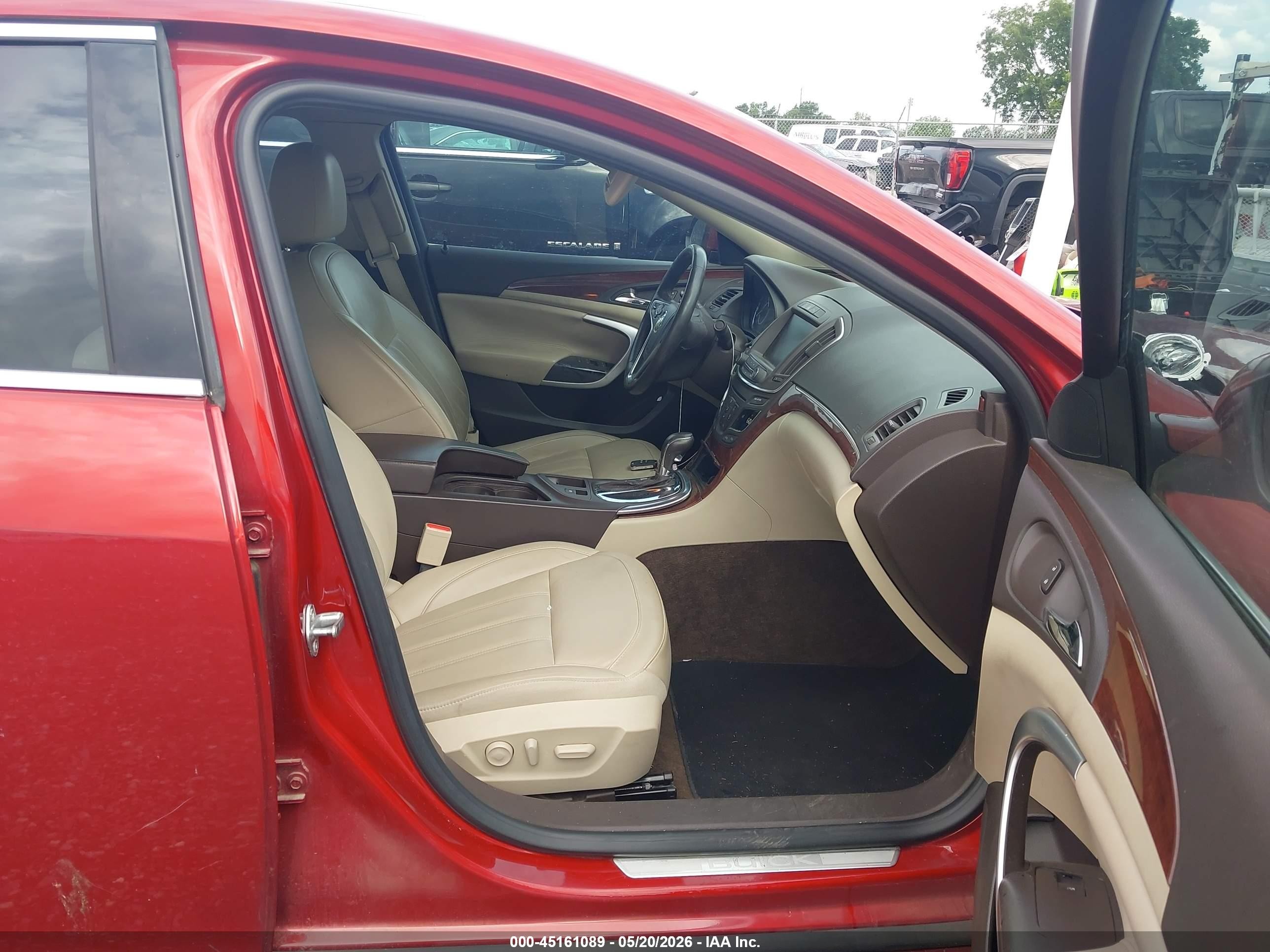 2014 Buick Regal Turbo Premium Ii Red vin: 2G4GR5GX1E9212550