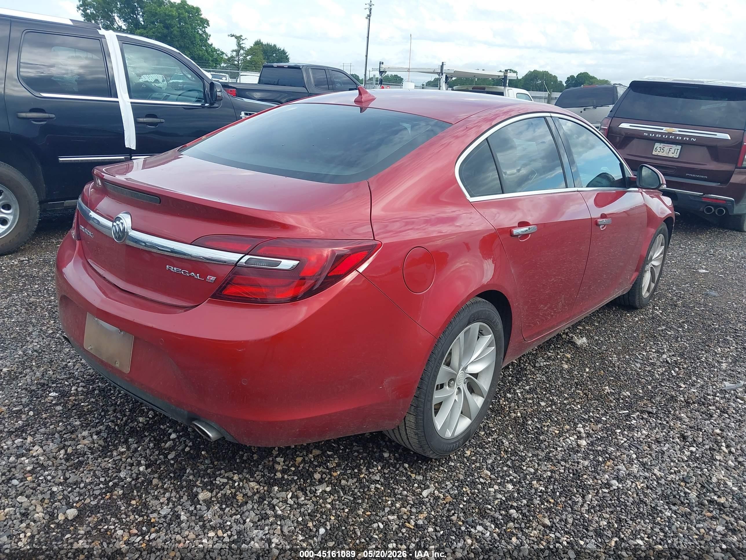 2014 Buick Regal Turbo Premium Ii Red vin: 2G4GR5GX1E9212550