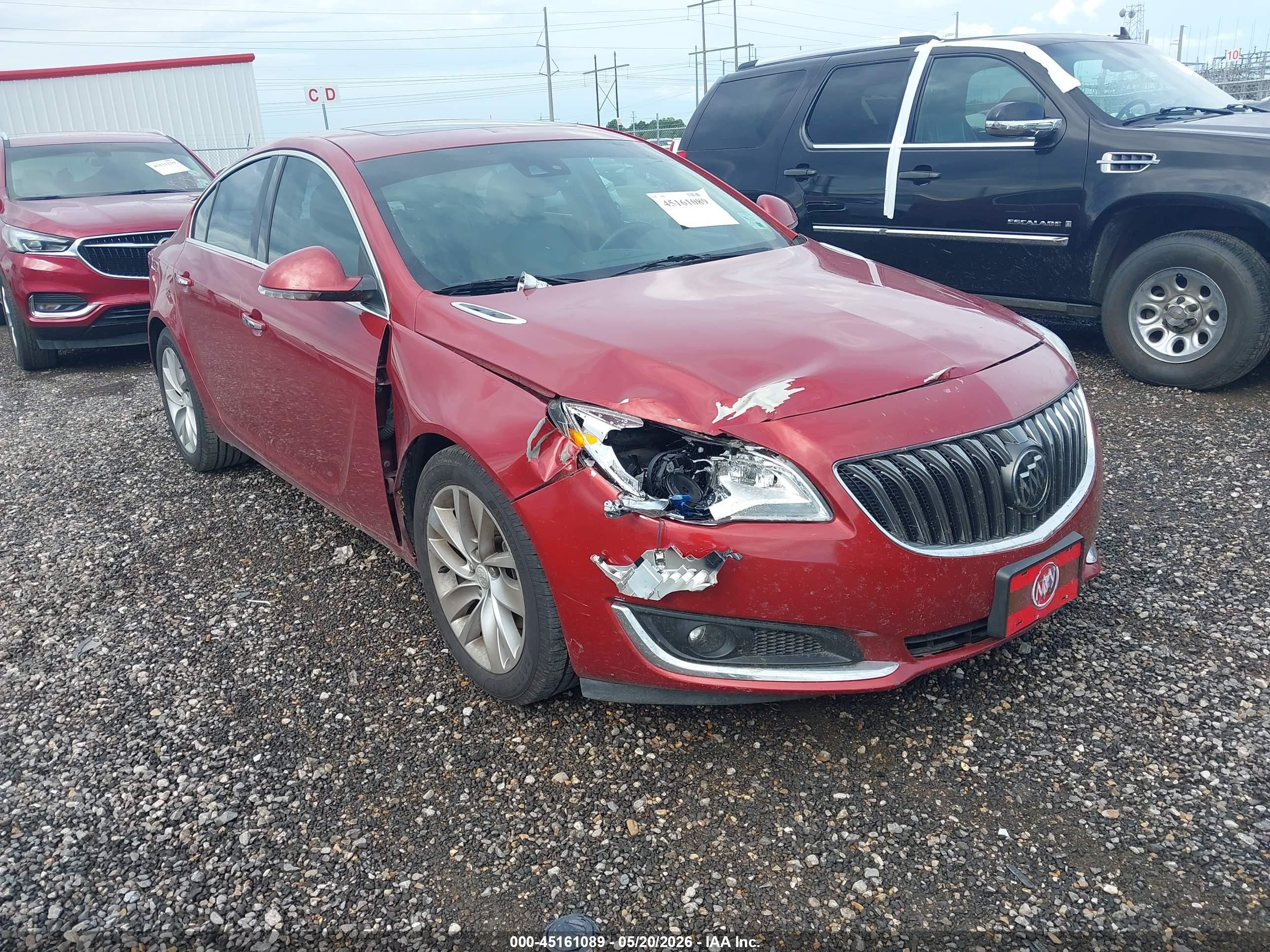 2014 Buick Regal Turbo Premium Ii Red vin: 2G4GR5GX1E9212550