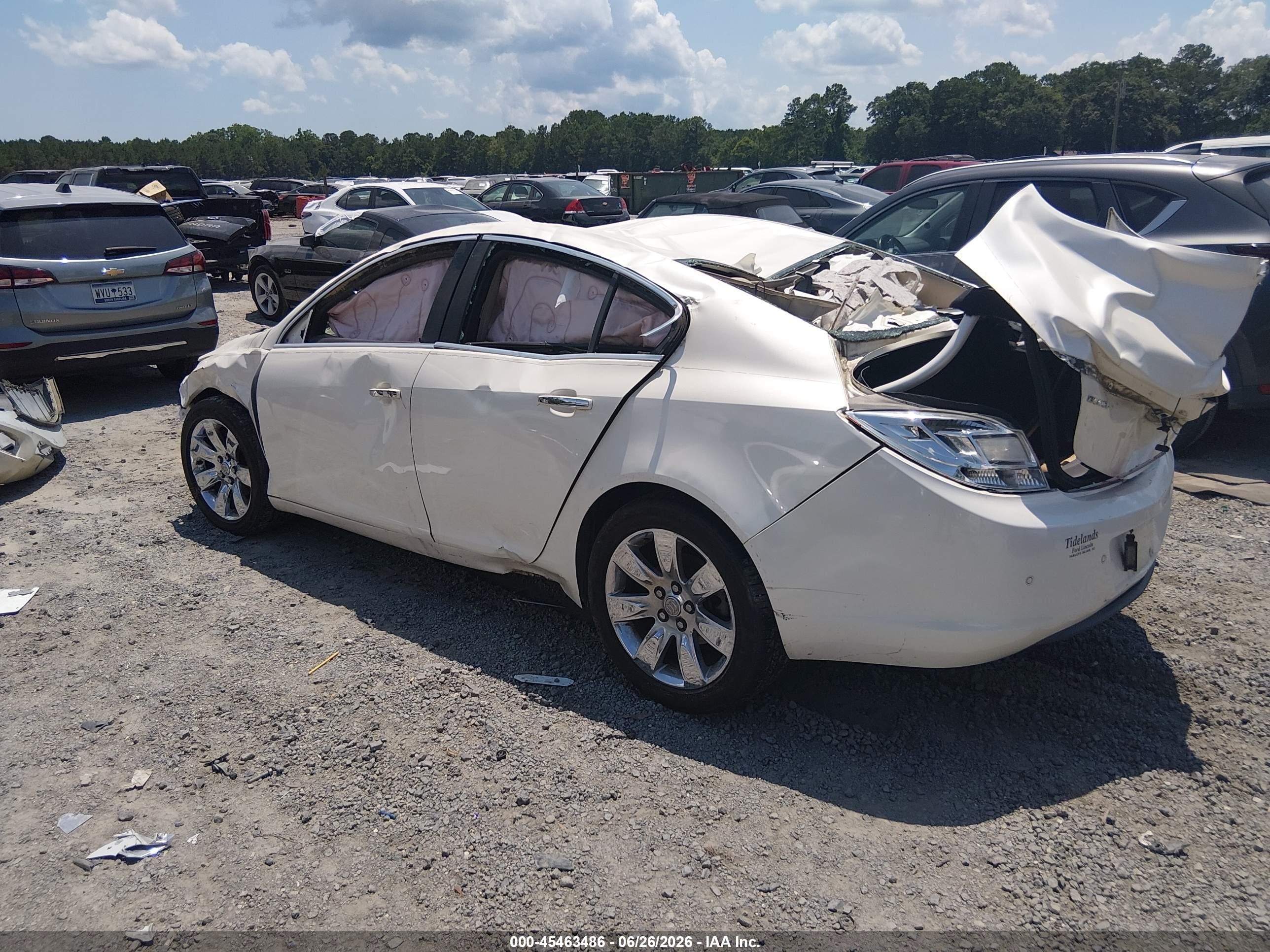 2012 Buick Regal Premium 1 White vin: 2G4GS5EK2C9158488