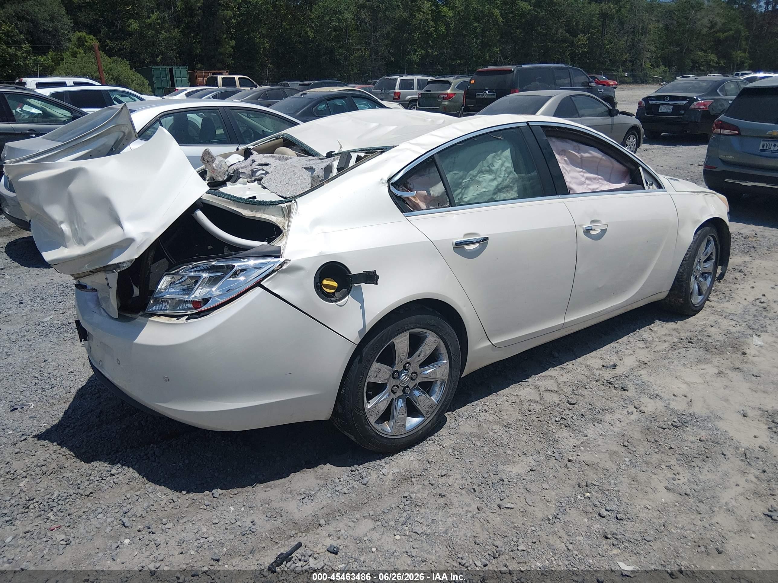 2012 Buick Regal Premium 1 White vin: 2G4GS5EK2C9158488