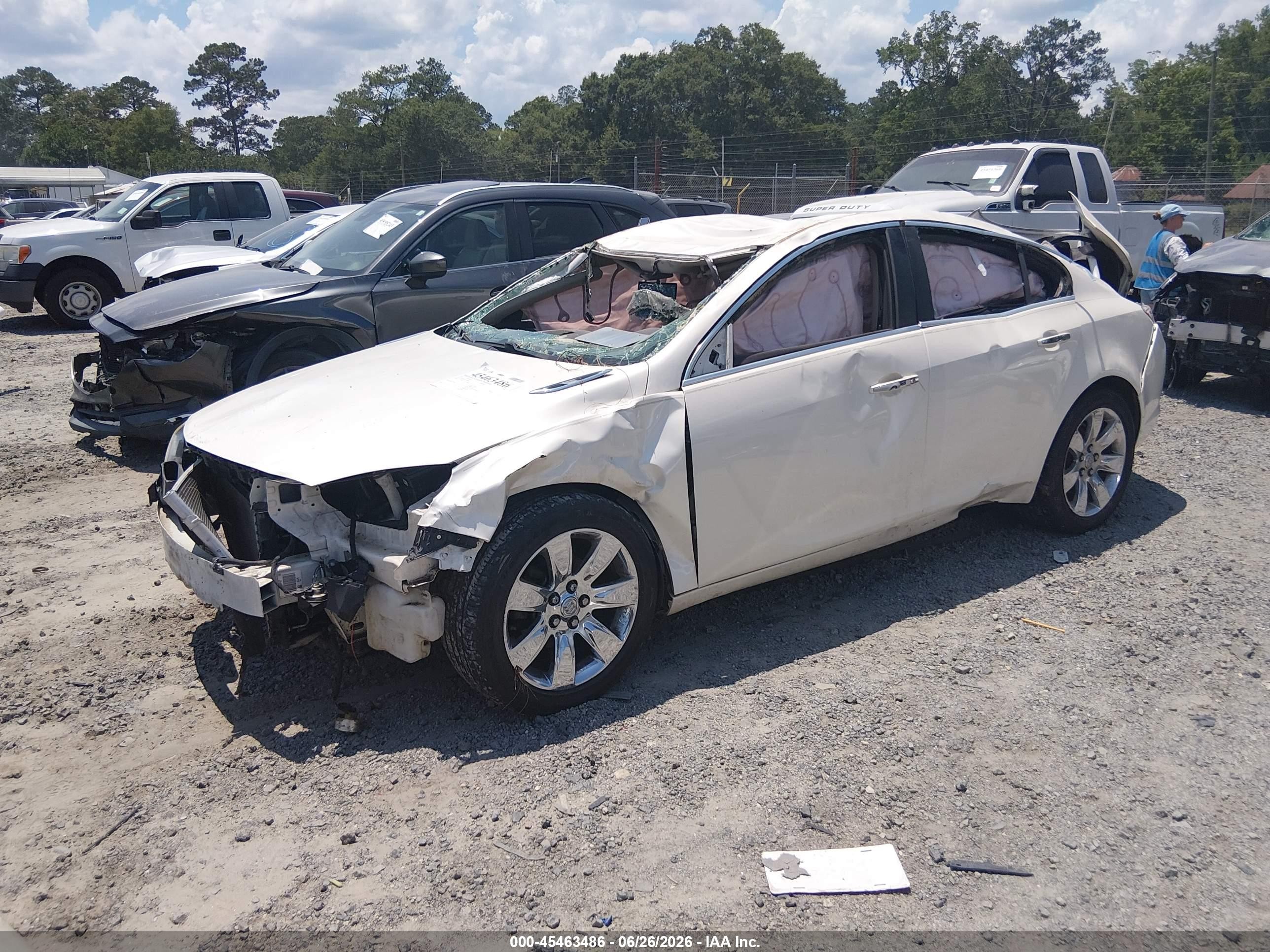 2012 Buick Regal Premium 1 White vin: 2G4GS5EK2C9158488