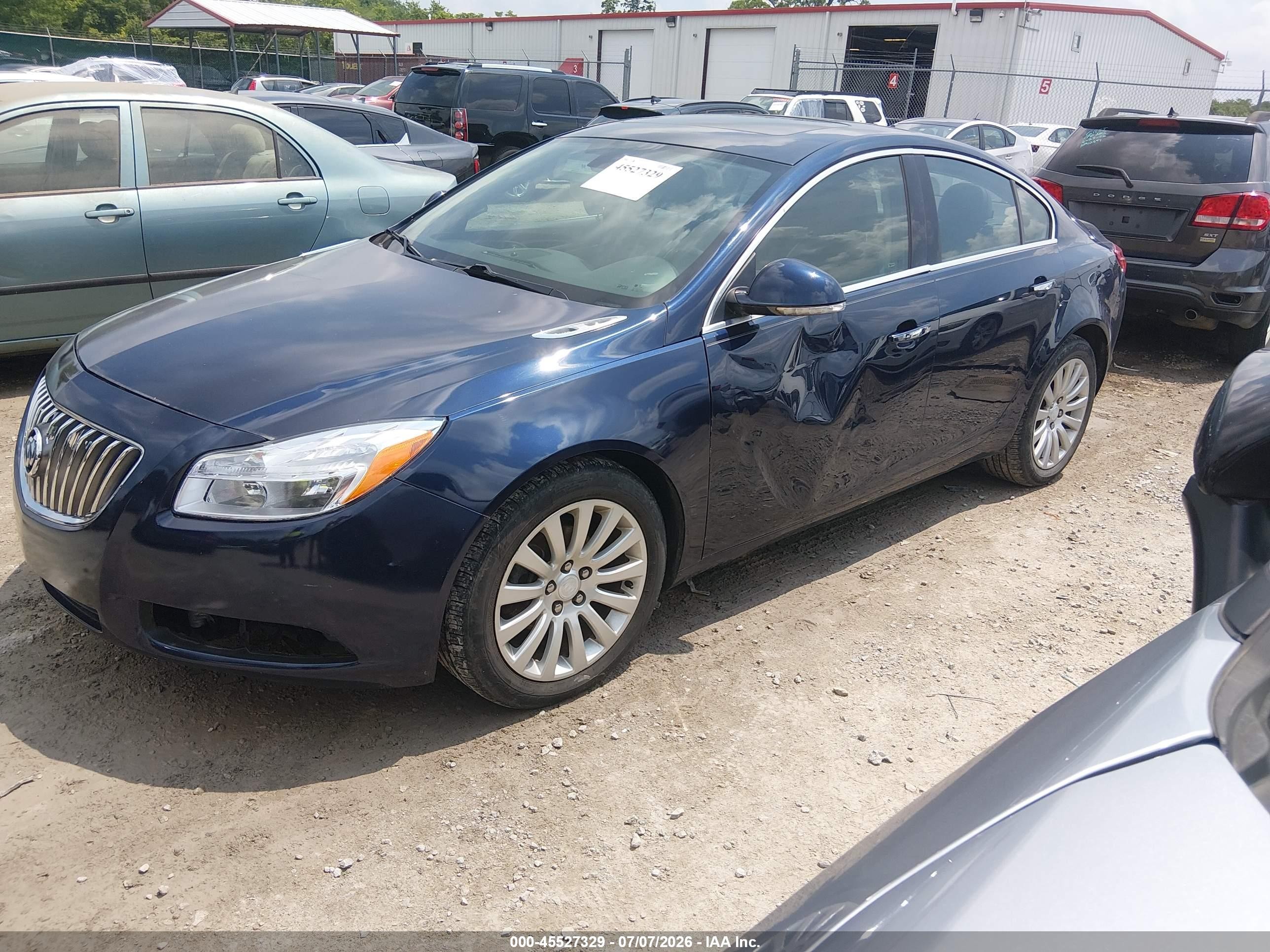 2012 Buick Regal Premium 1 Blue vin: 2G4GS5EK7C9139533