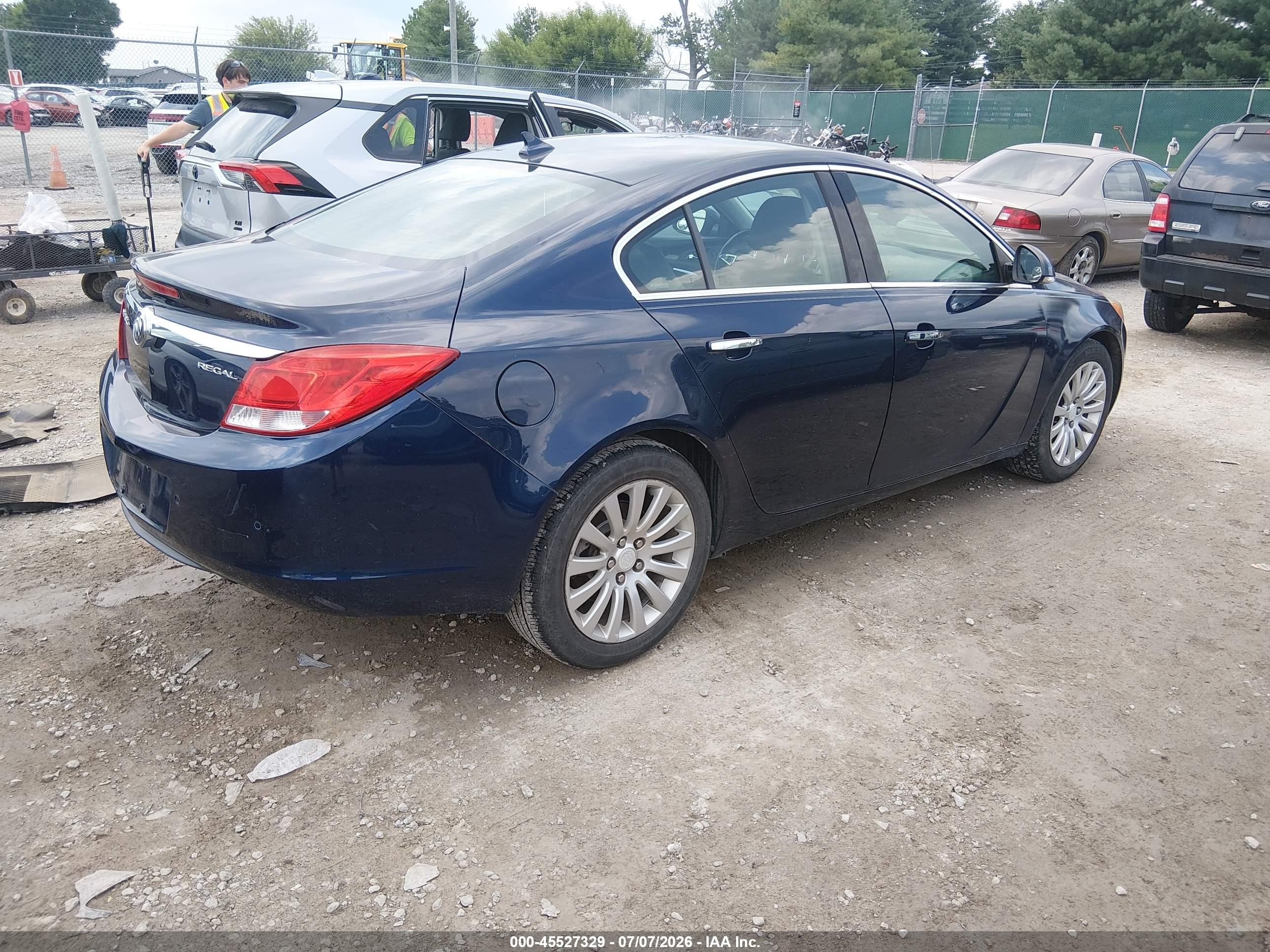 2012 Buick Regal Premium 1 Blue vin: 2G4GS5EK7C9139533