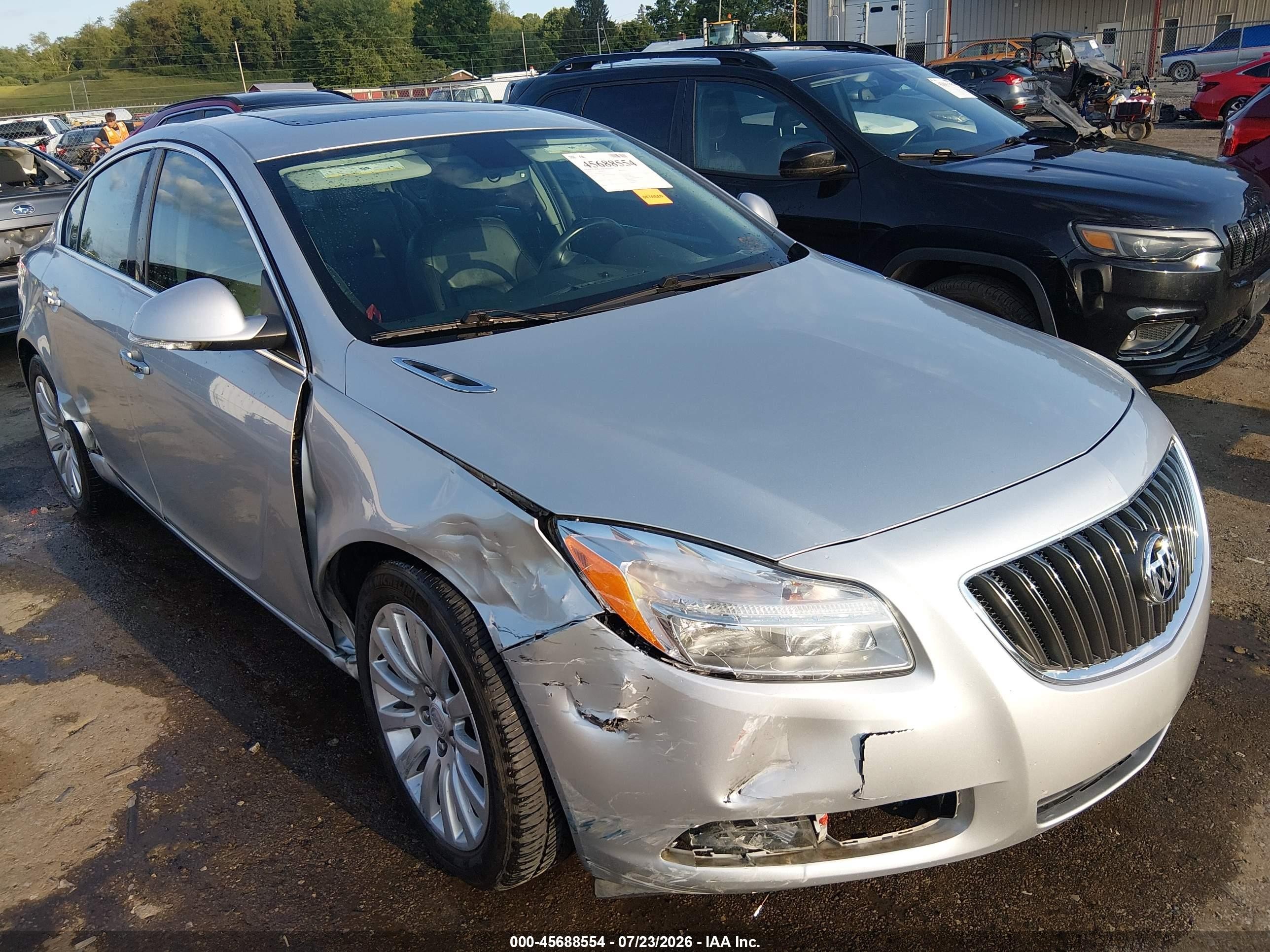 2012 Buick Regal Premium 1 Silver vin: 2G4GS5EK7C9142254