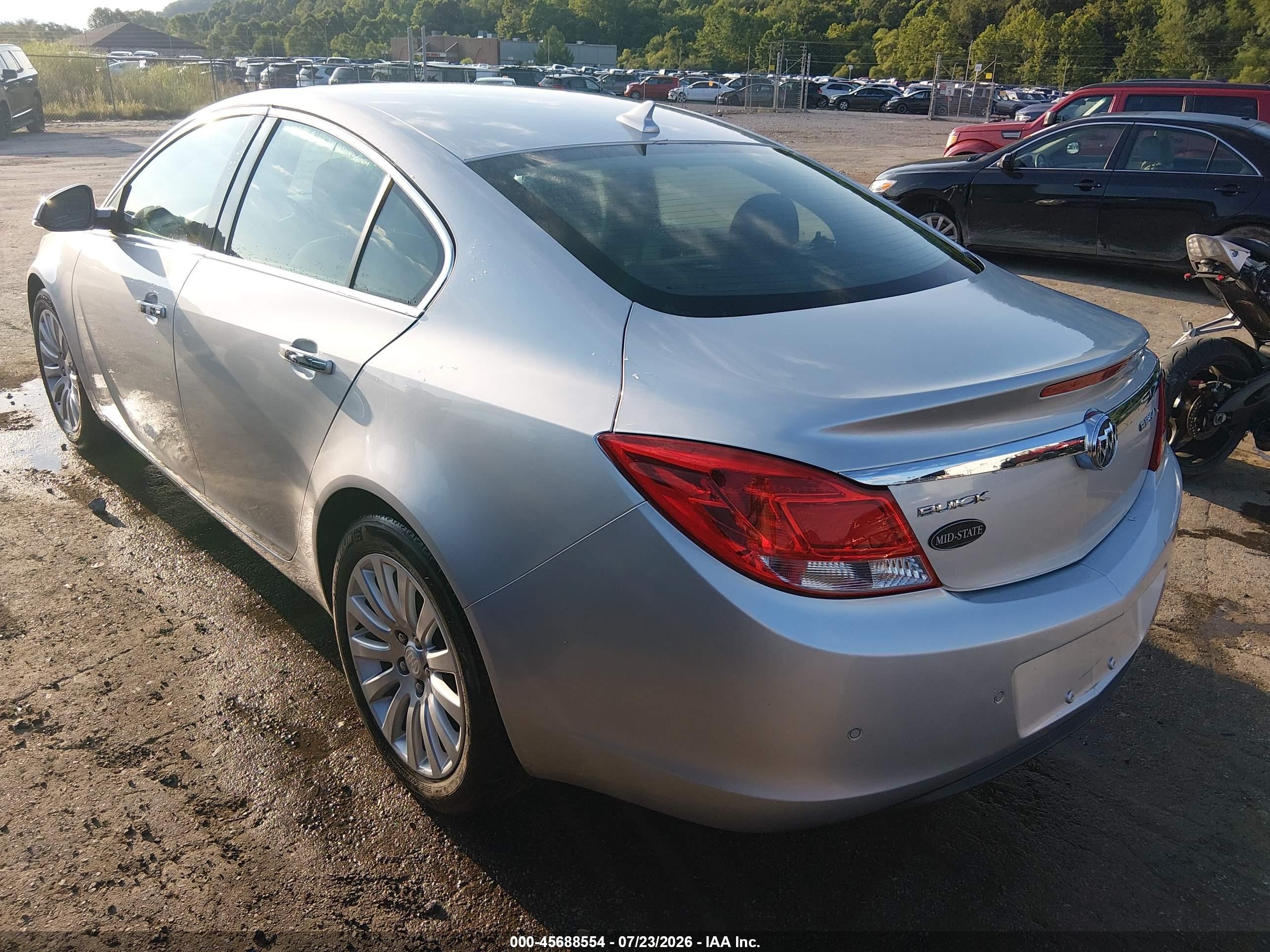 2012 Buick Regal Premium 1 Серебряный vin: 2G4GS5EK7C9142254
