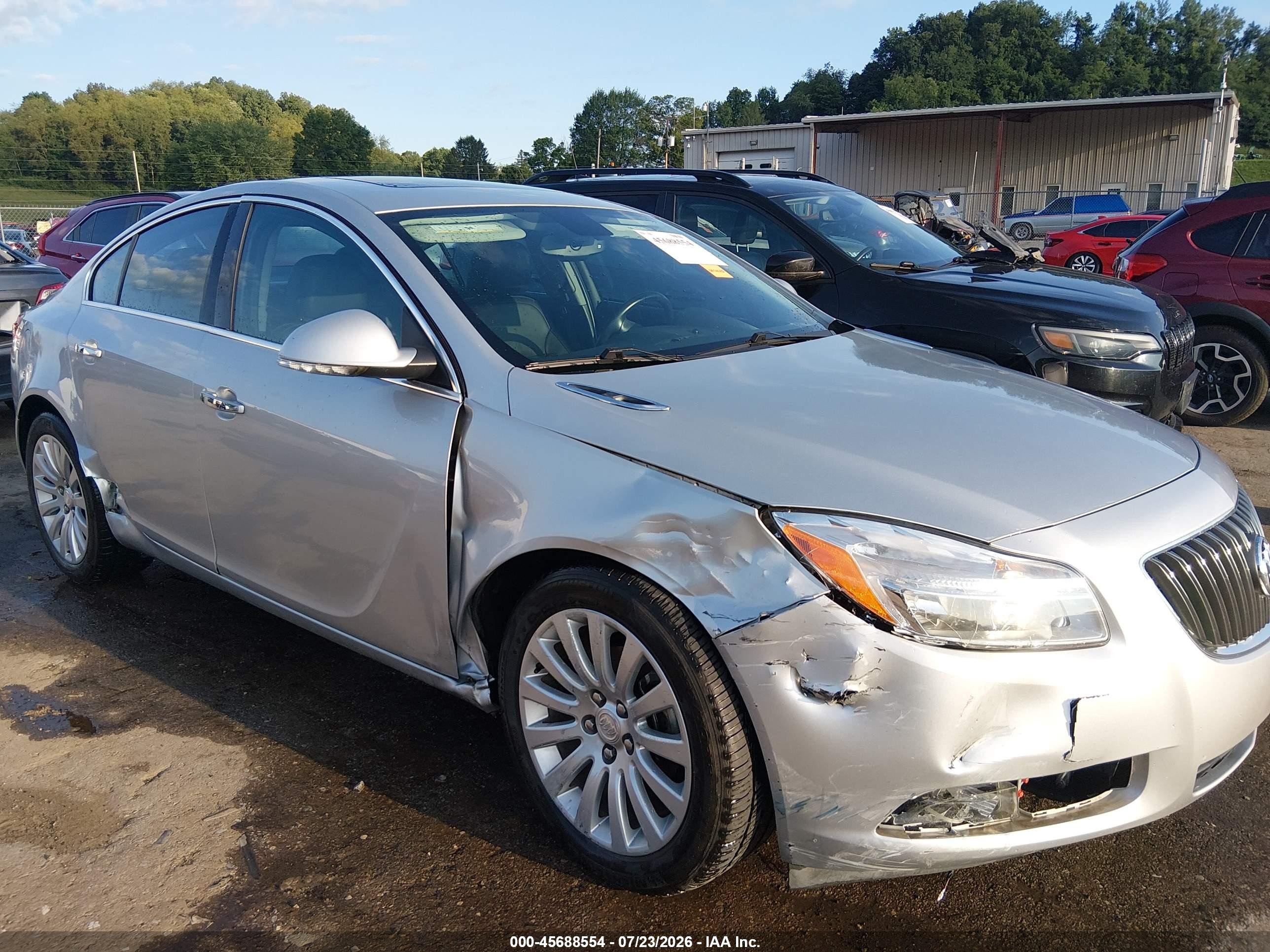 2012 Buick Regal Premium 1 Серебряный vin: 2G4GS5EK7C9142254