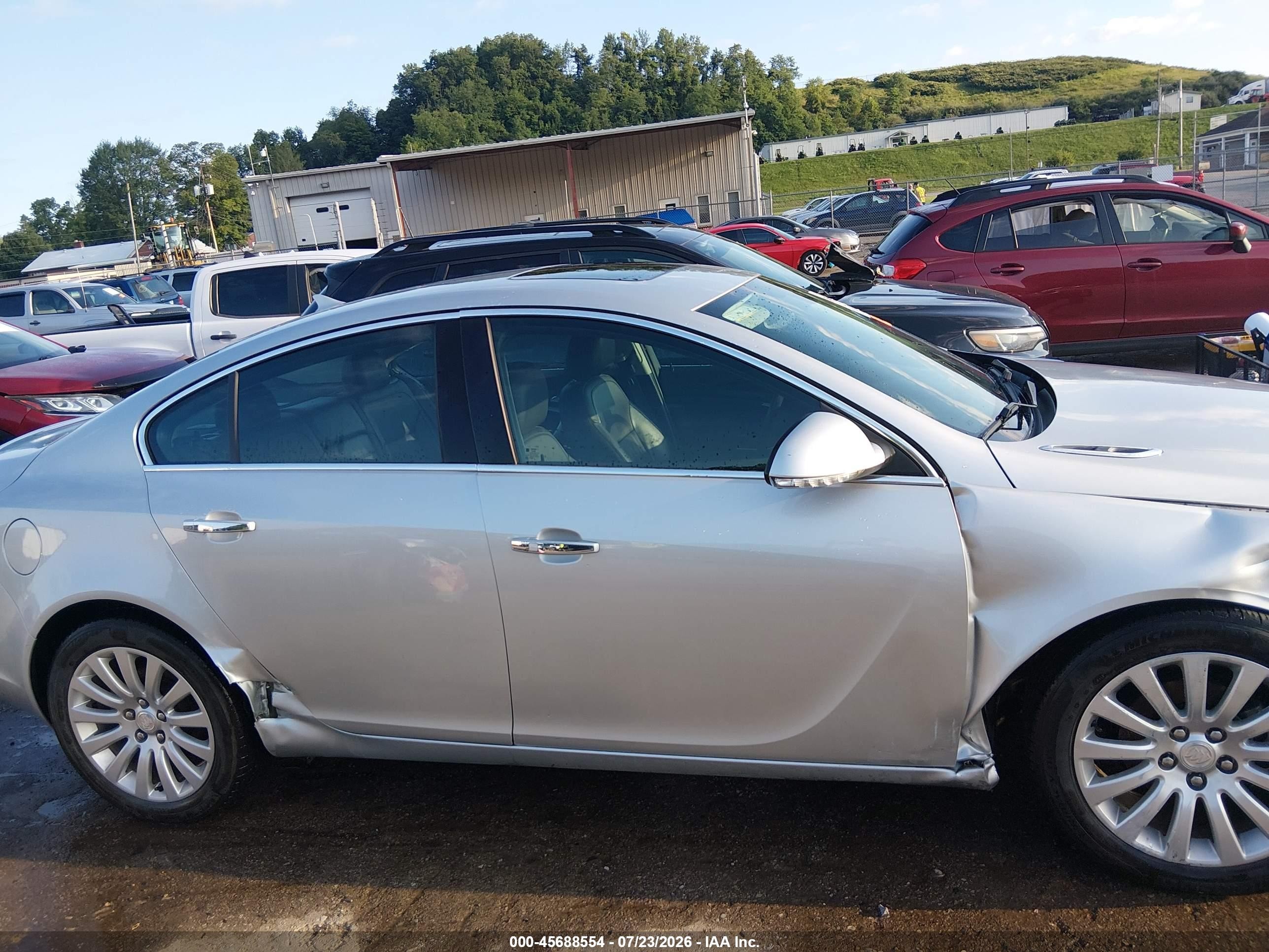 2012 Buick Regal Premium 1 Серебряный vin: 2G4GS5EK7C9142254