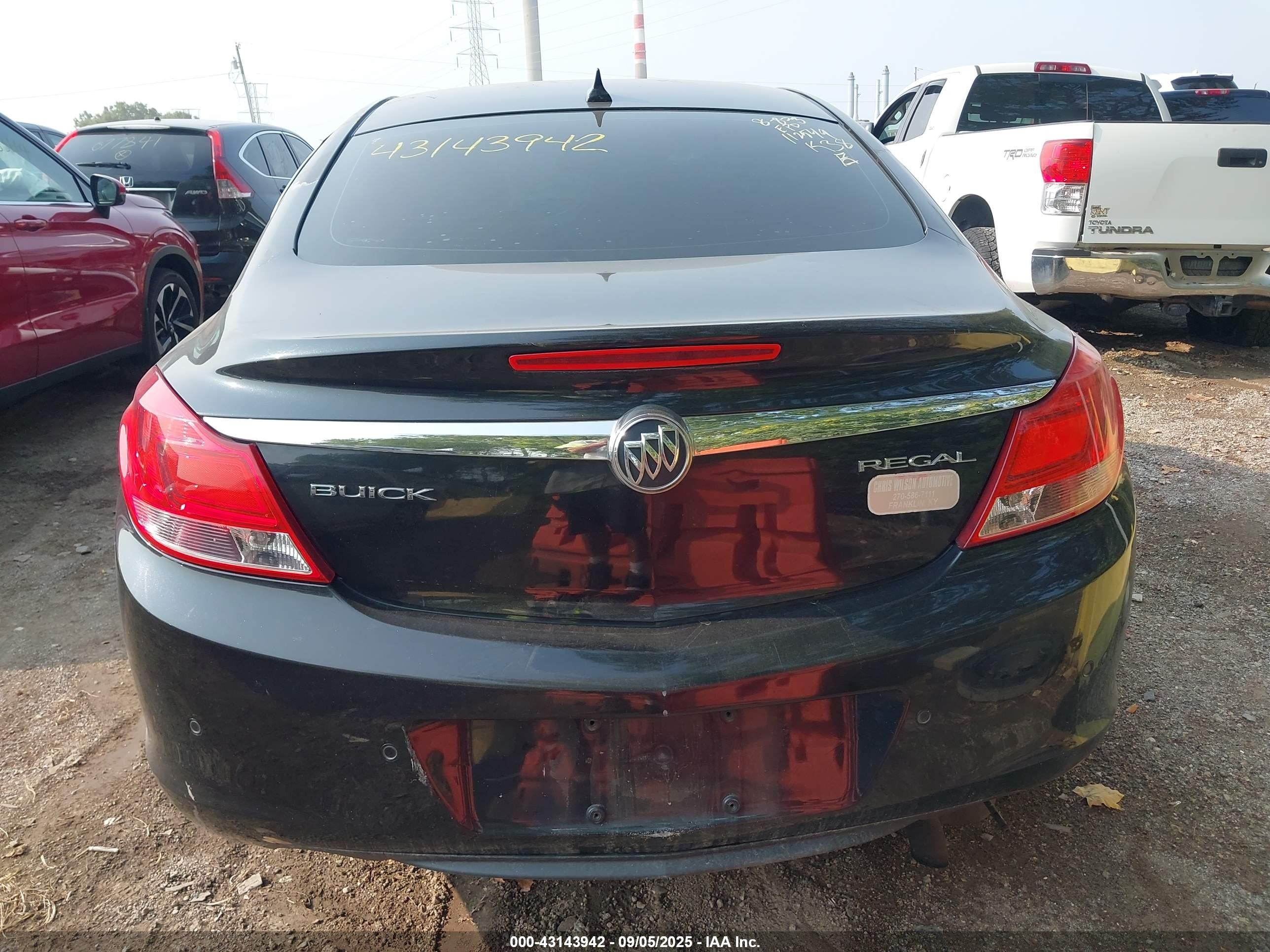2012 Buick Regal Premium 1 Black vin: 2G4GS5EKXC9137002
