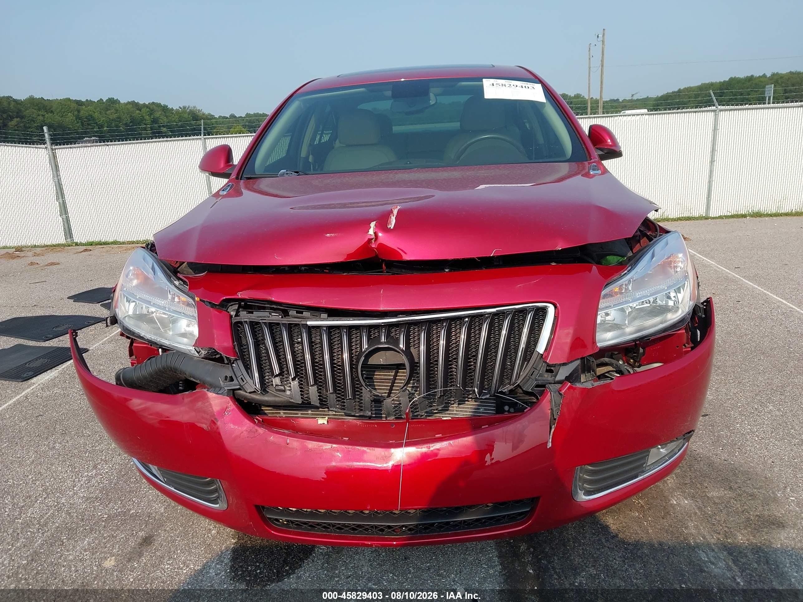 2013 Buick Regal Turbo - Premium 1 Красный vin: 2G4GS5EV0D9155343