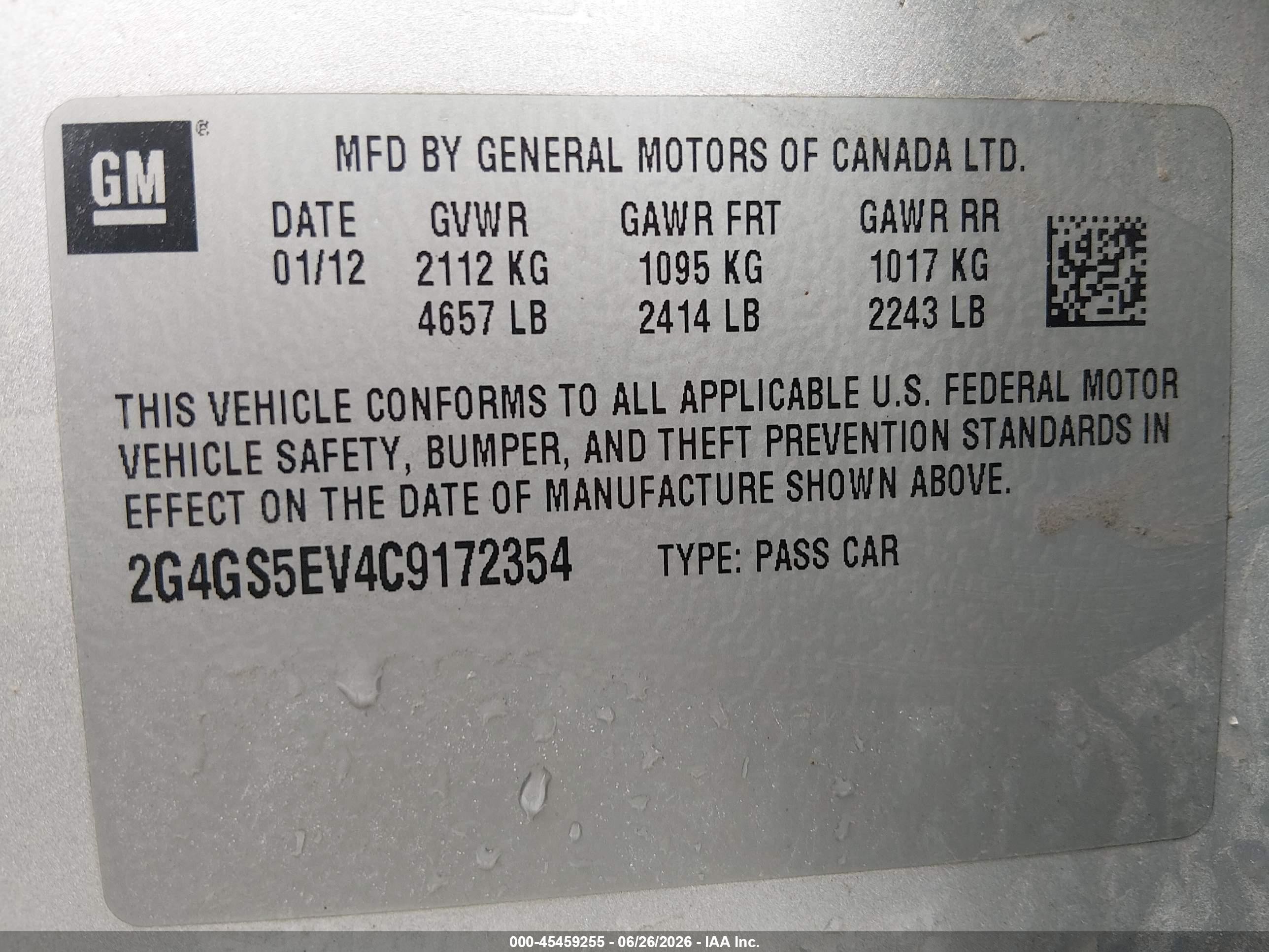 2012 Buick Regal Turbo - Premium 1 Silver vin: 2G4GS5EV4C9172354