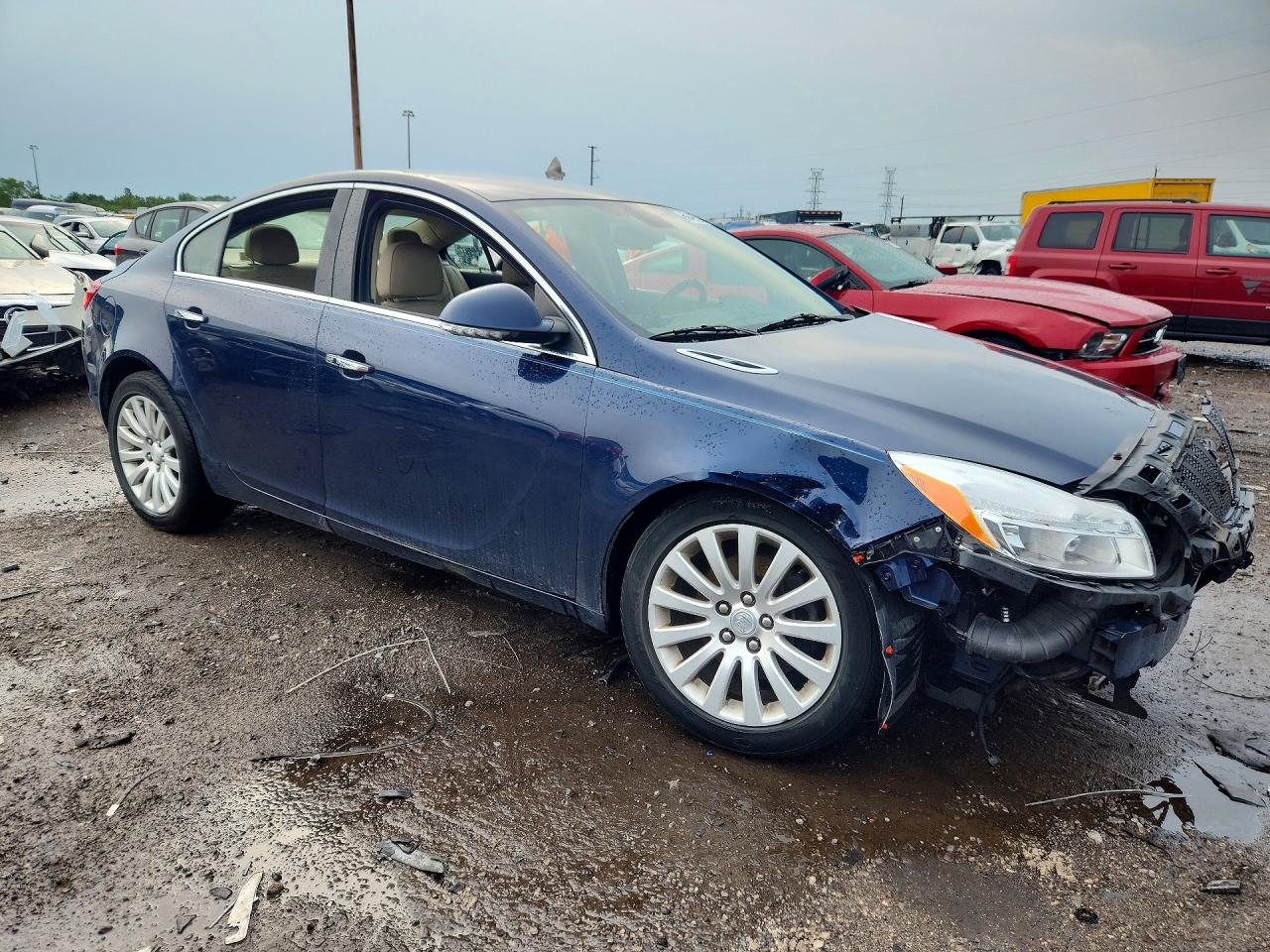 2012 Buick Regal Premium Синий vin: 2G4GS5EV5C9146278