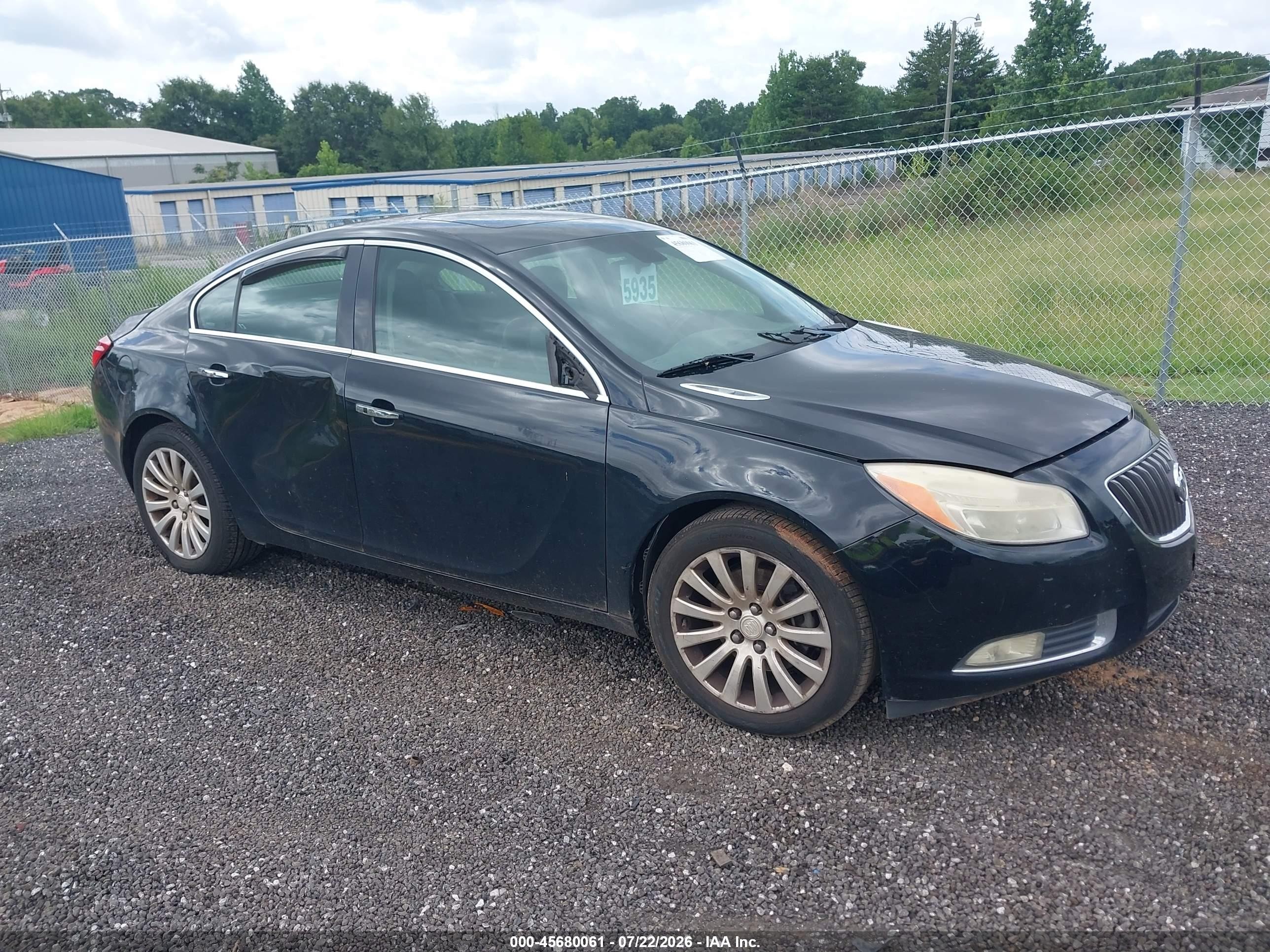 2012 Buick Regal Turbo - Premium 1 Black vin: 2G4GS5EV9C9188923