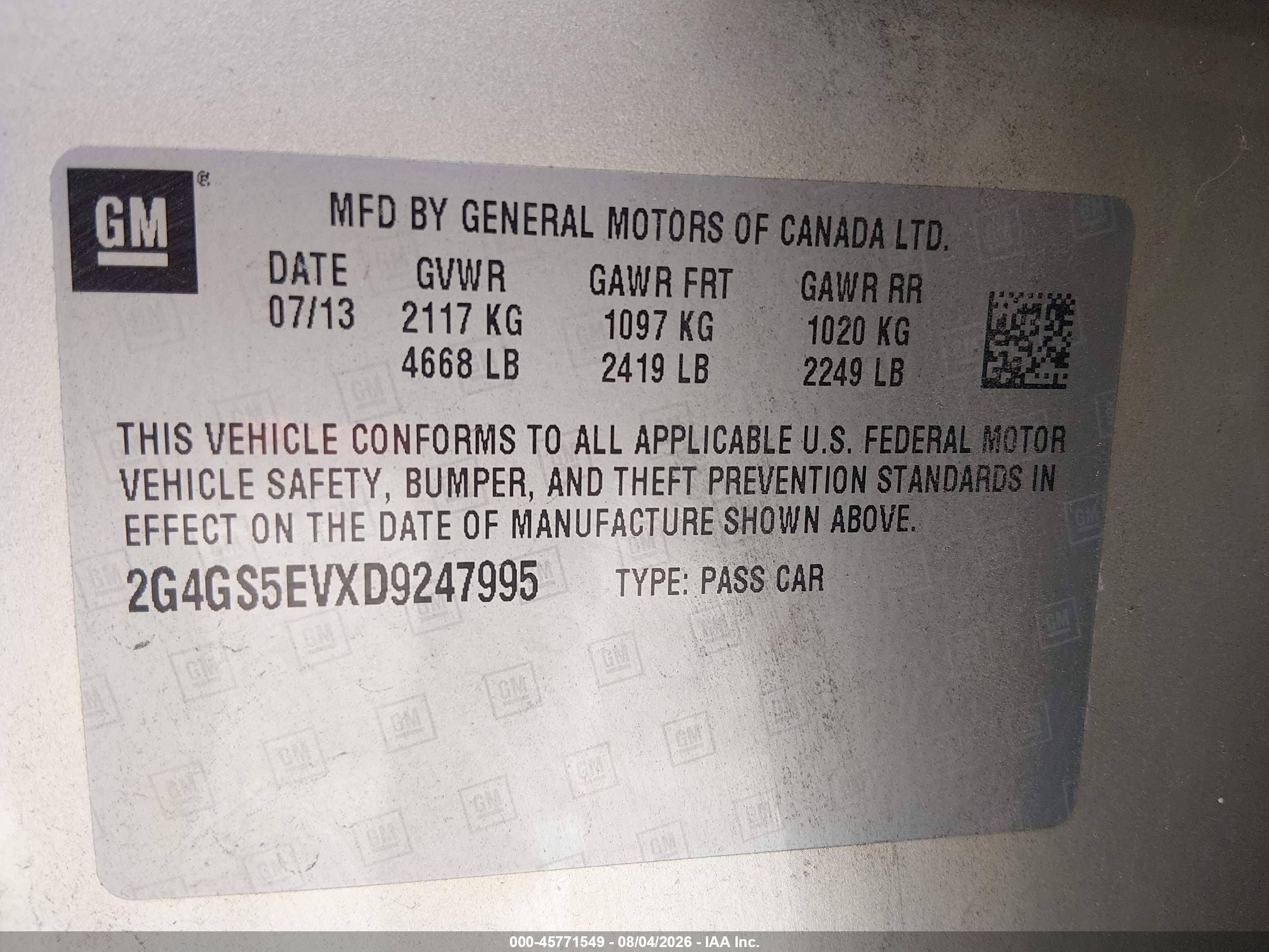 2013 Buick Regal Turbo - Premium 1 Tan vin: 2G4GS5EVXD9247995