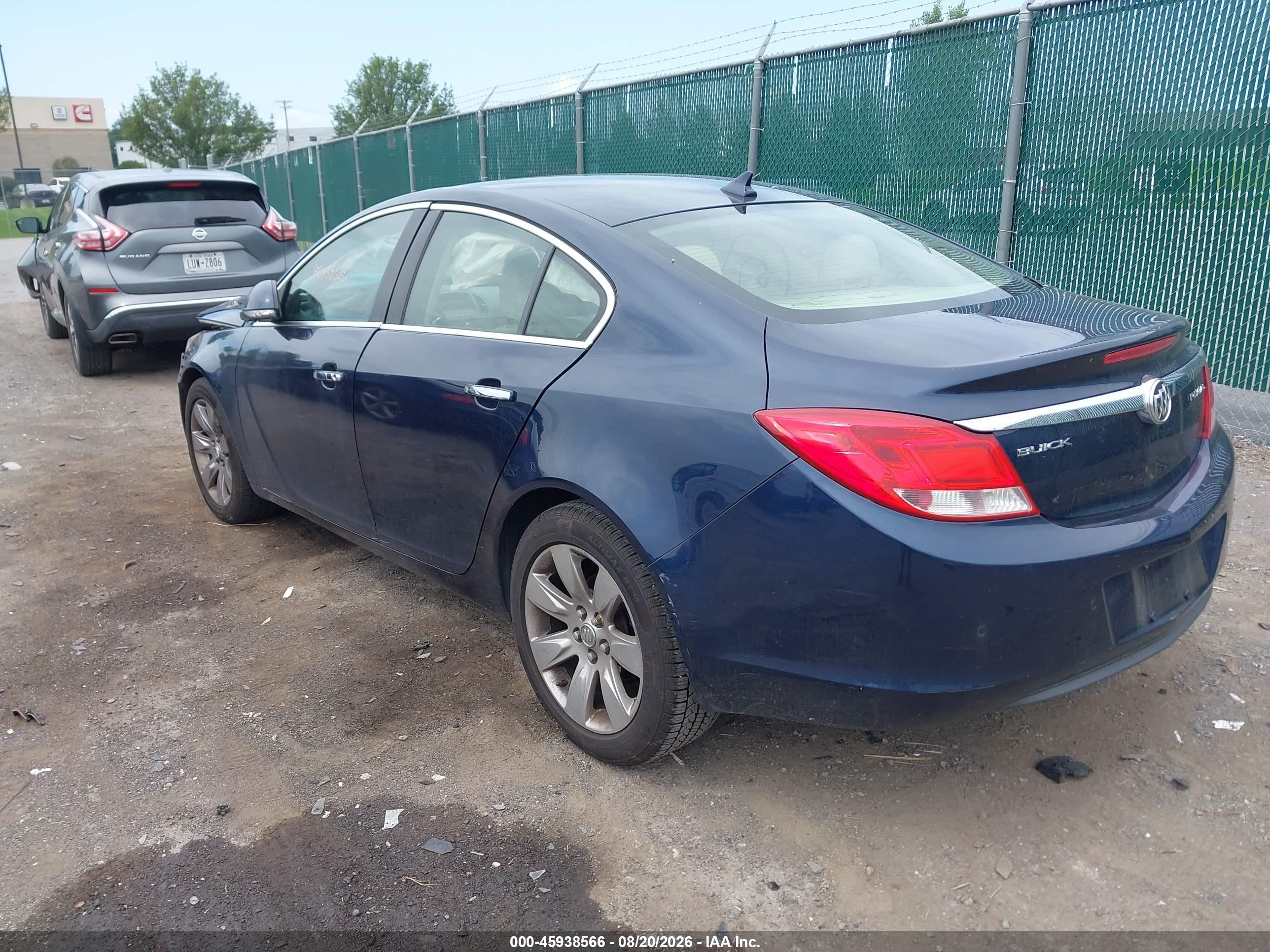 2012 Buick Regal Premium Синий vin: 2G4GT5GK5C9149343
