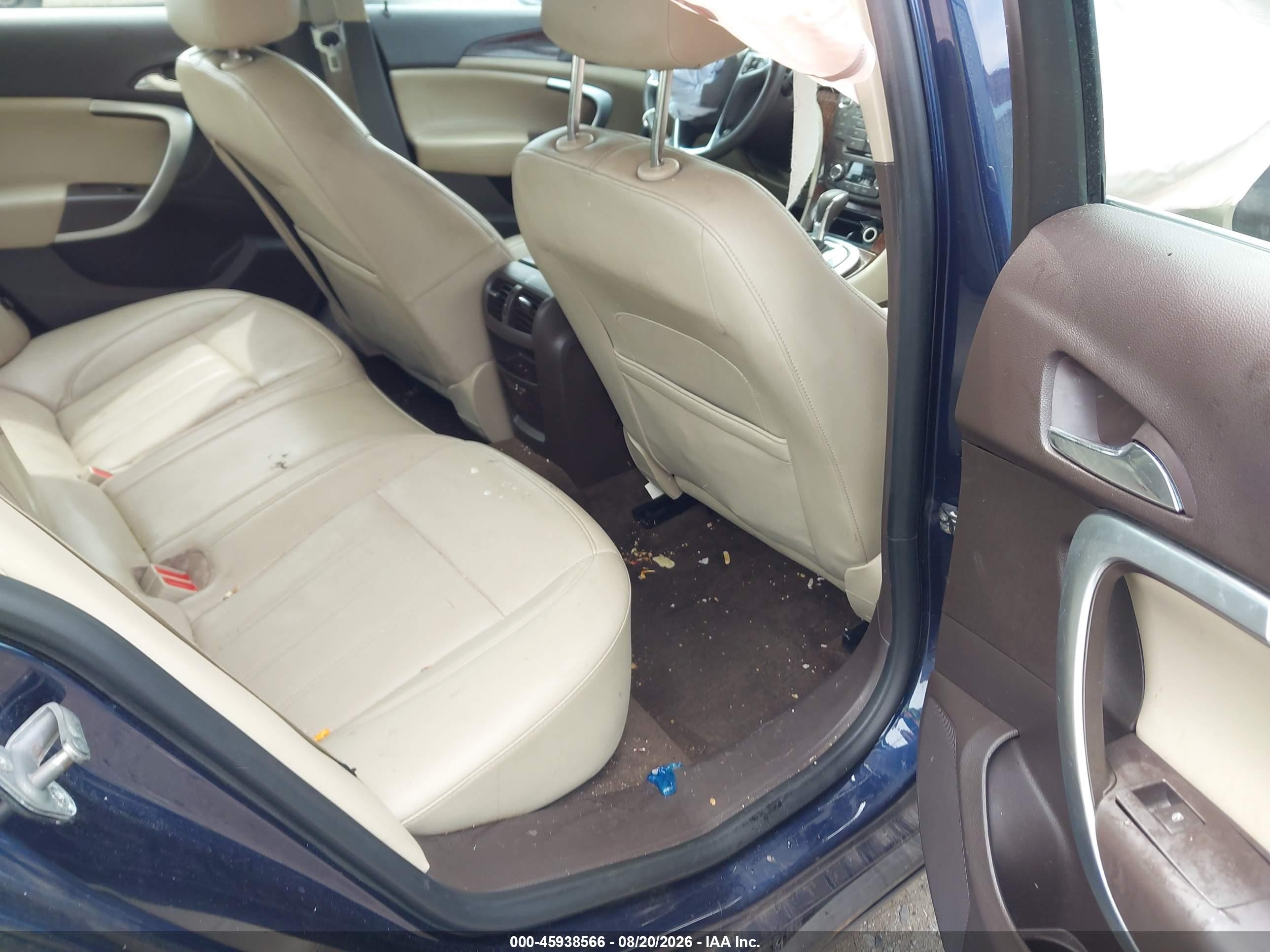 2012 Buick Regal Premium Синий vin: 2G4GT5GK5C9149343