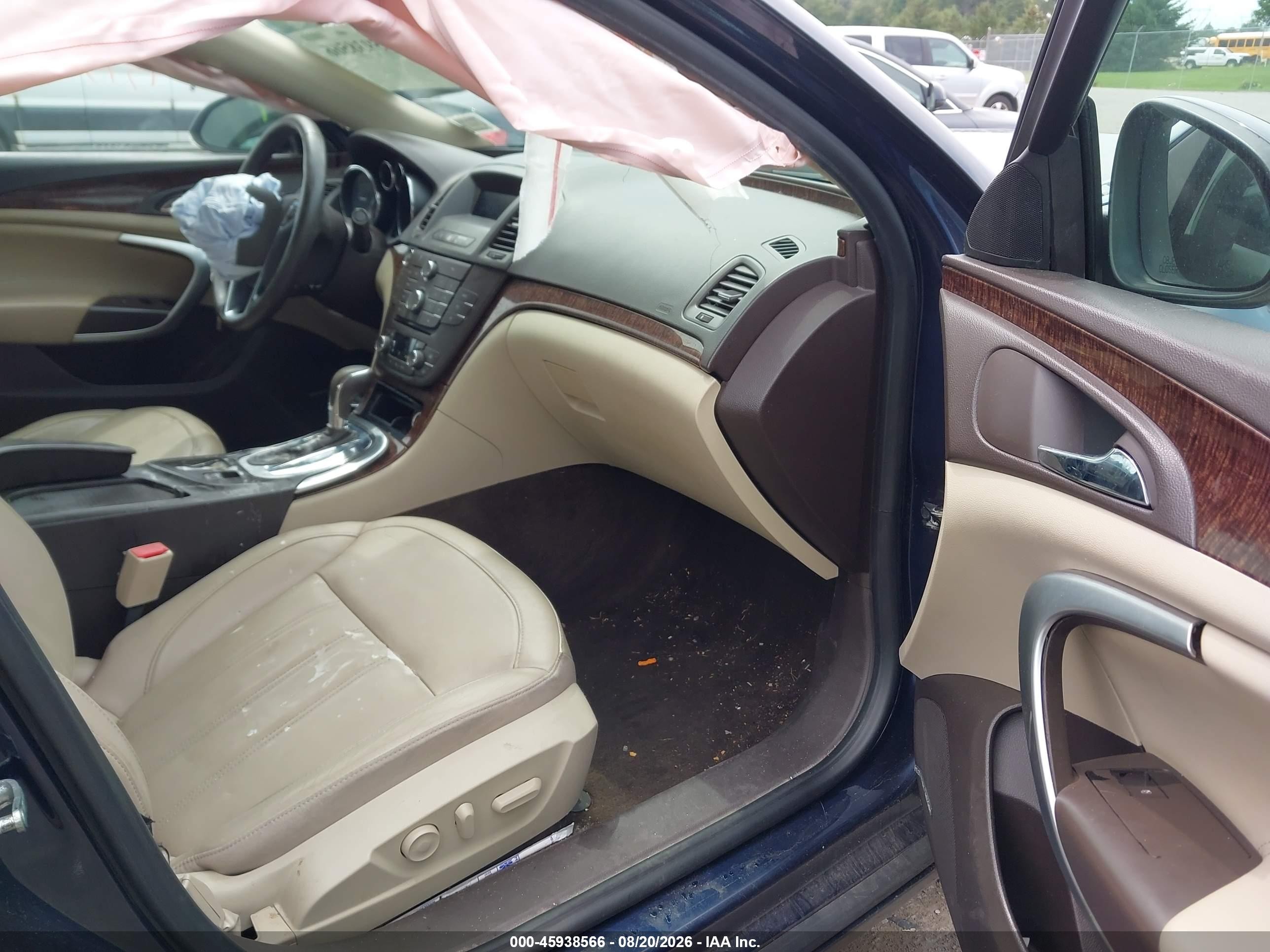 2012 Buick Regal Premium Синий vin: 2G4GT5GK5C9149343