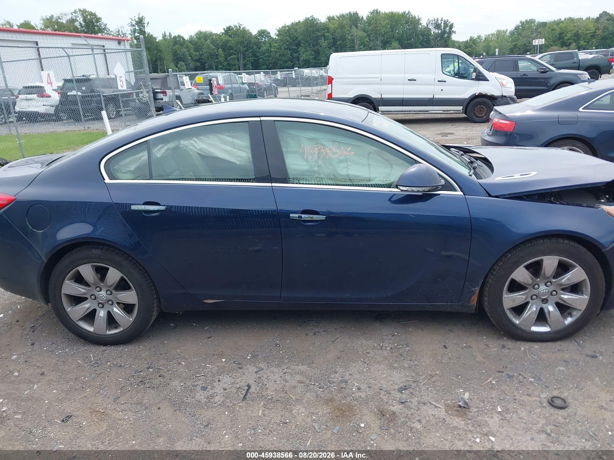 2012 Buick Regal Premium Синий vin: 2G4GT5GK5C9149343