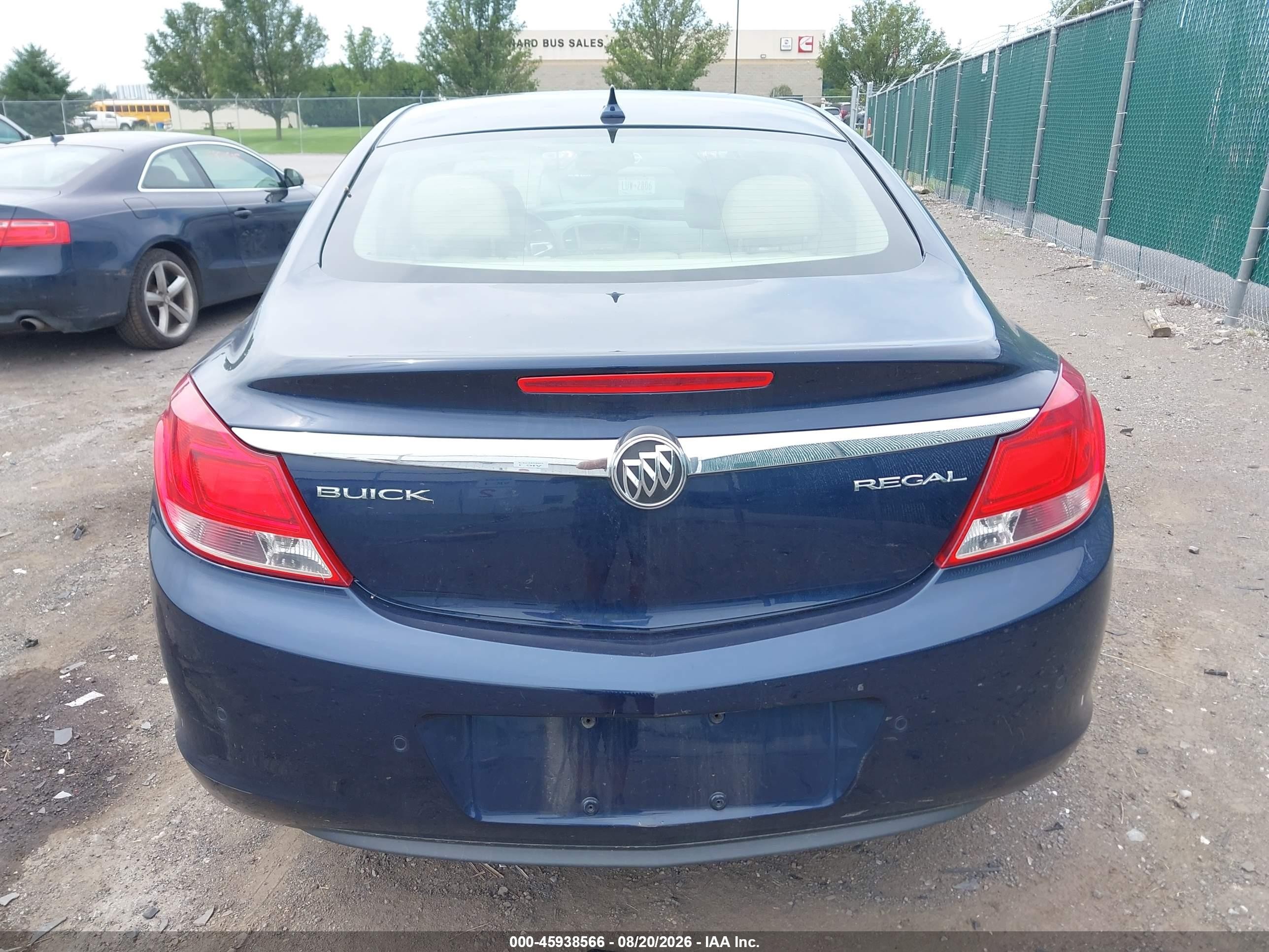 2012 Buick Regal Premium Синий vin: 2G4GT5GK5C9149343