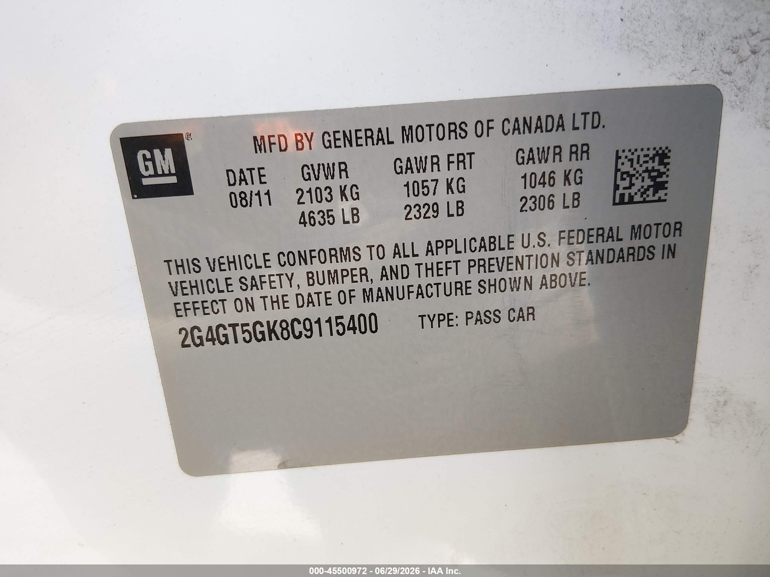 2012 Buick Regal Premium 2 White vin: 2G4GT5GK8C9115400