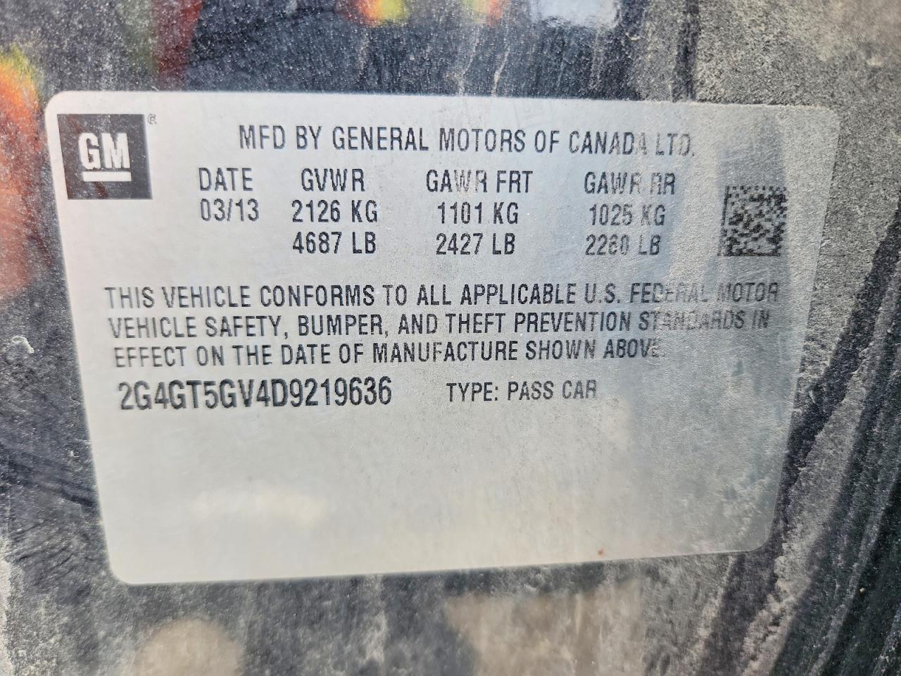 2013 Buick Regal Premium Black vin: 2G4GT5GV4D9219636