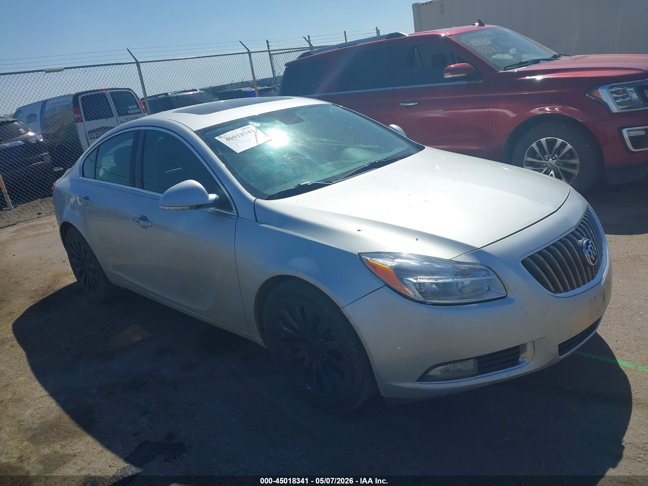 2012 Buick Regal Turbo - Premium 2 Серебряный vin: 2G4GT5GV6C9154593