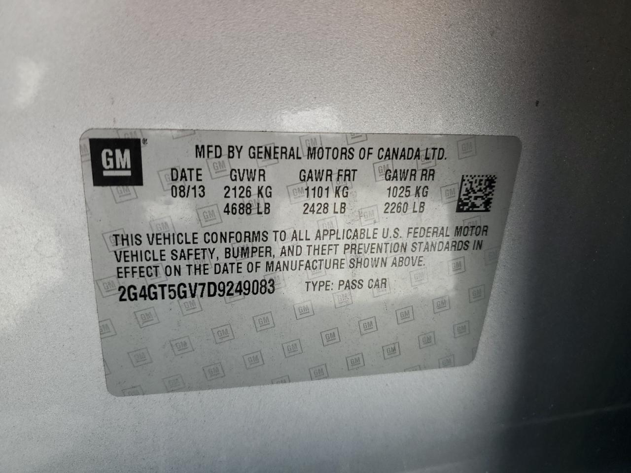 2013 Buick Regal Premium Silver vin: 2G4GT5GV7D9249083