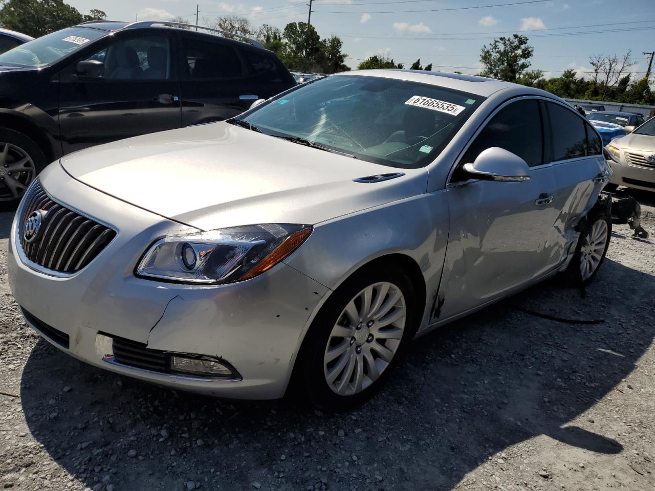 2013 Buick Regal Premium Silver vin: 2G4GT5GV7D9249083