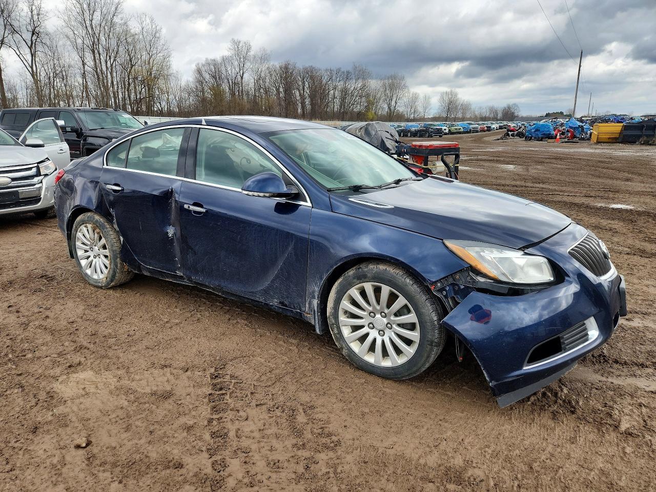 2012 Buick Regal Синий vin: 2G4GT5GV9C9179505