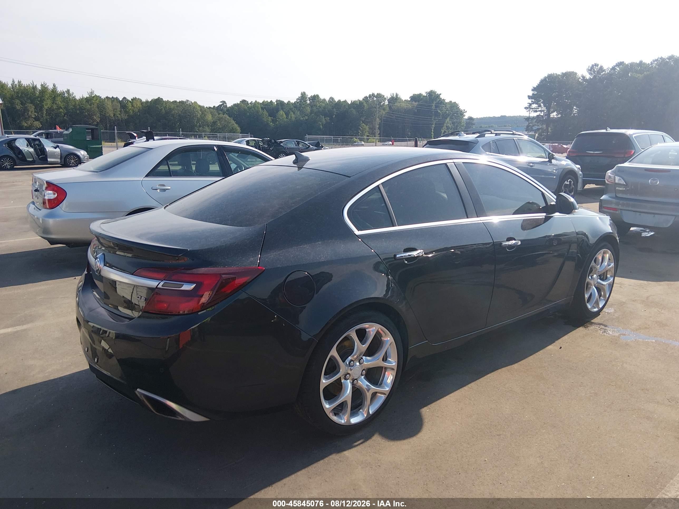 2014 Buick Regal Gs Черный vin: 2G4GT5GX1E9218883