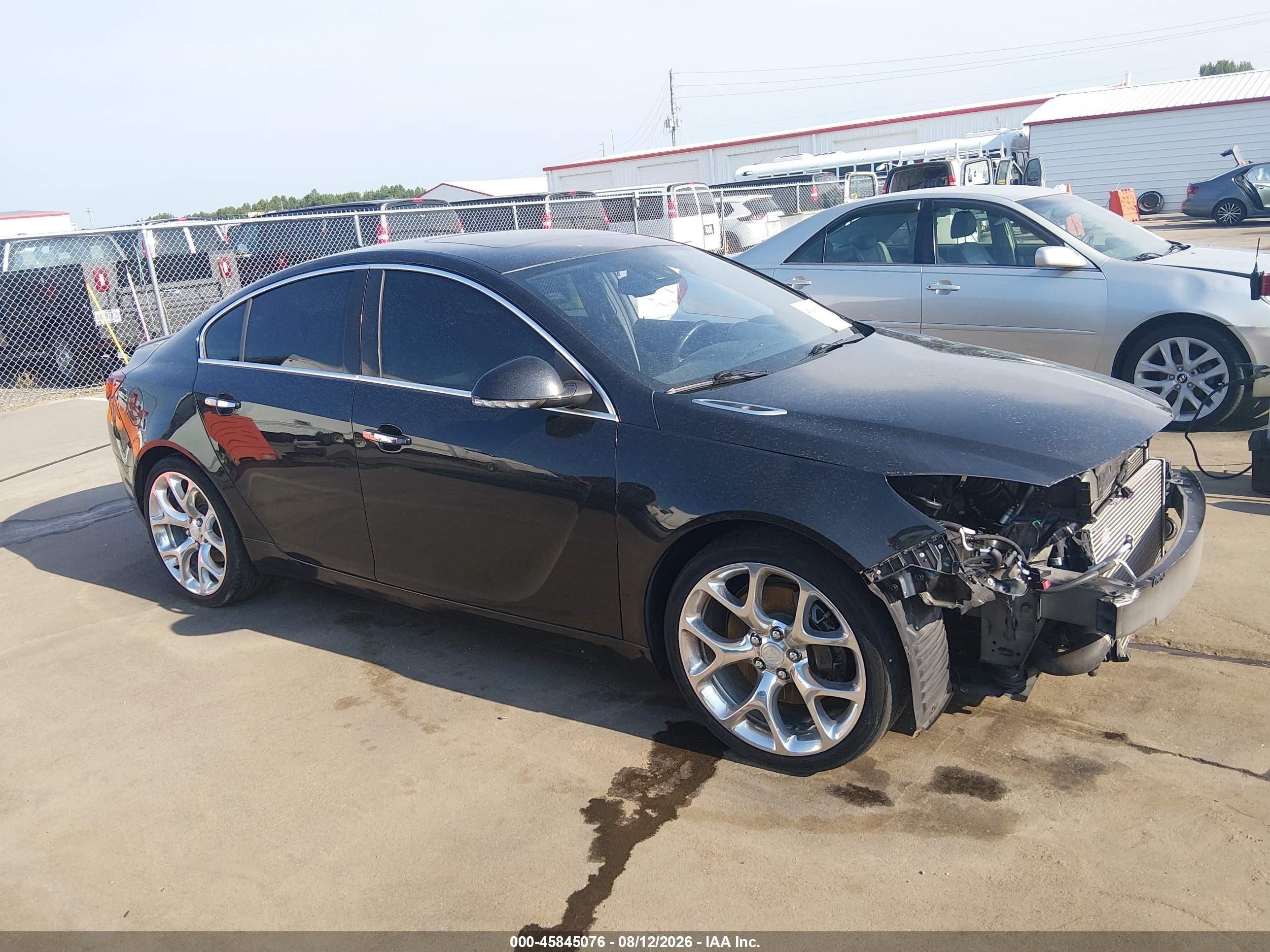 2014 Buick Regal Gs Black vin: 2G4GT5GX1E9218883
