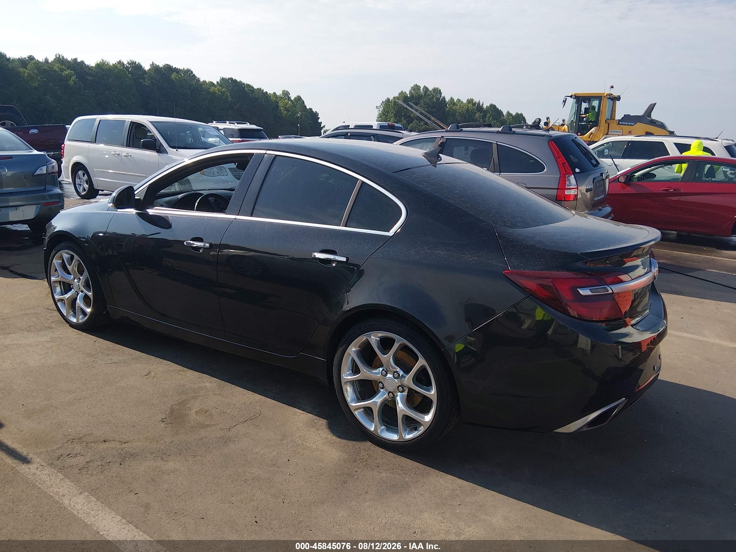 2014 Buick Regal Gs Черный vin: 2G4GT5GX1E9218883