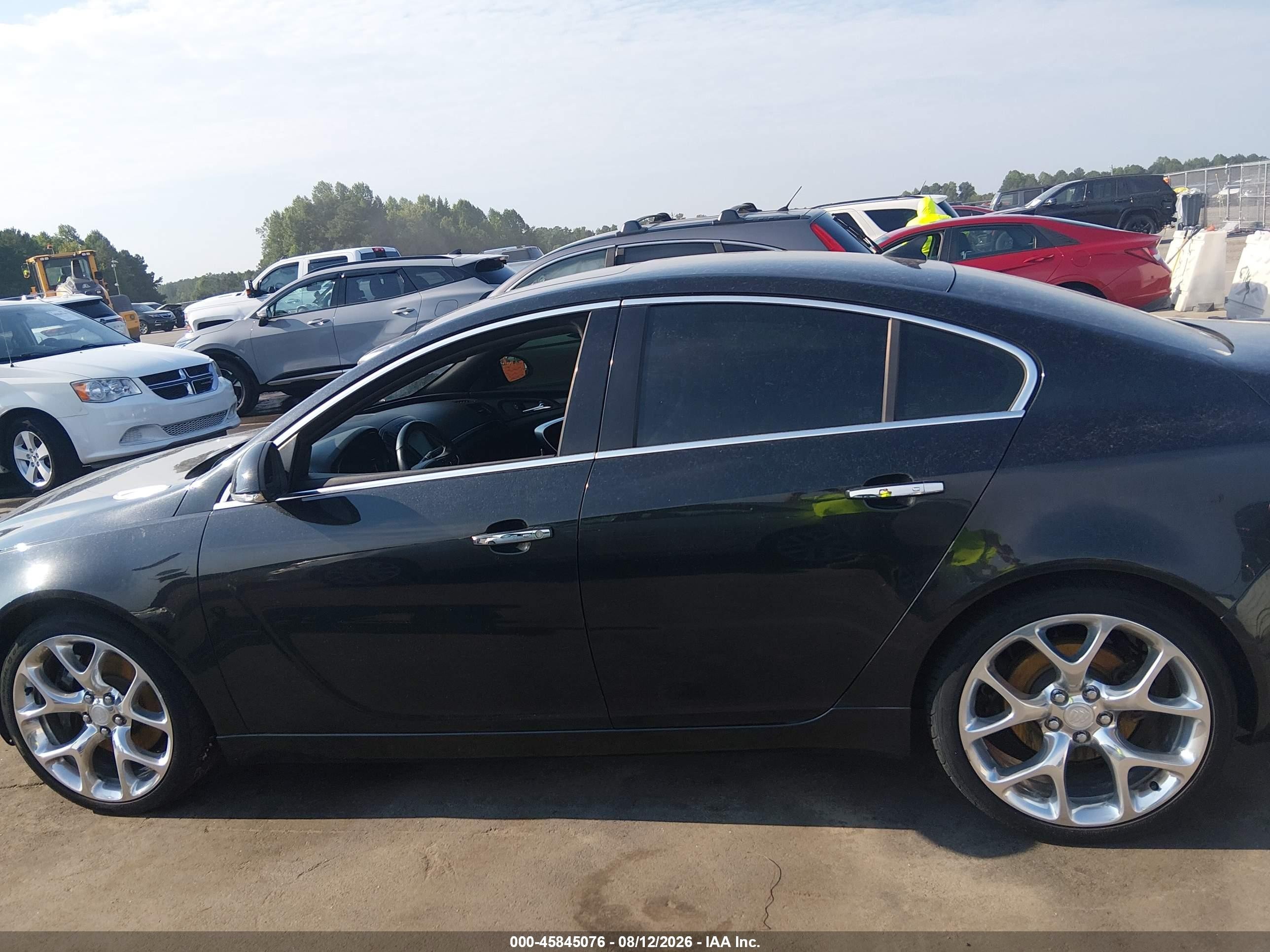 2014 Buick Regal Gs Черный vin: 2G4GT5GX1E9218883